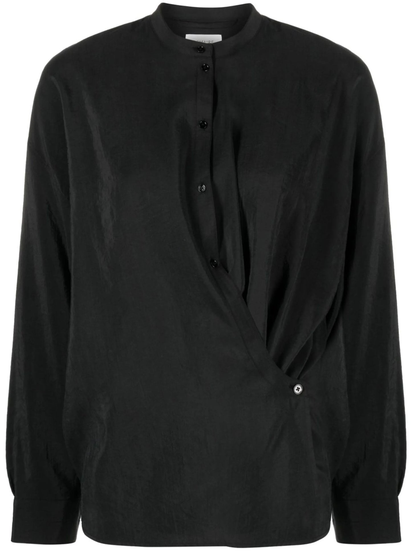 long-sleeved asymmetric shirt