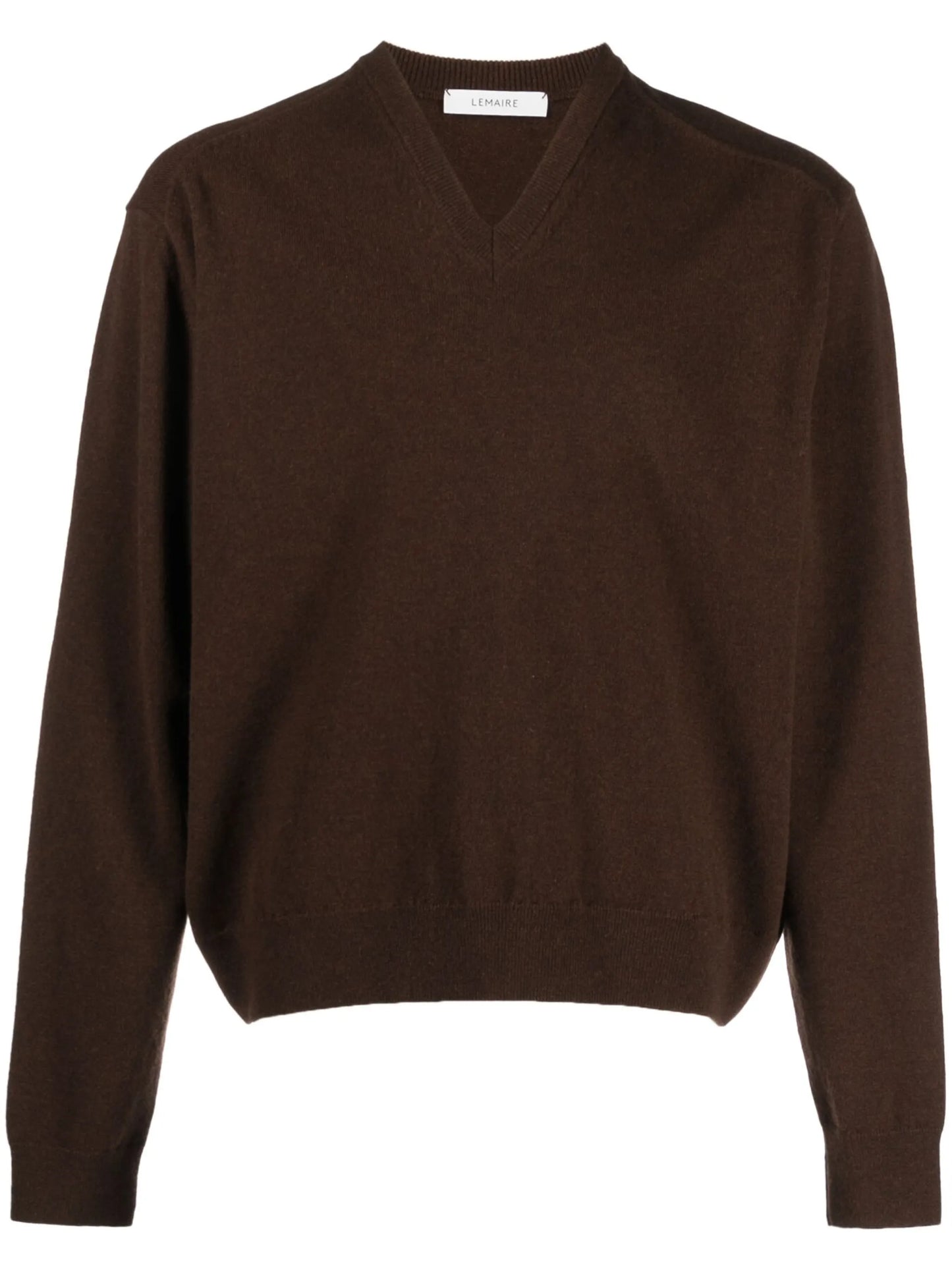 V-neck wool jumper