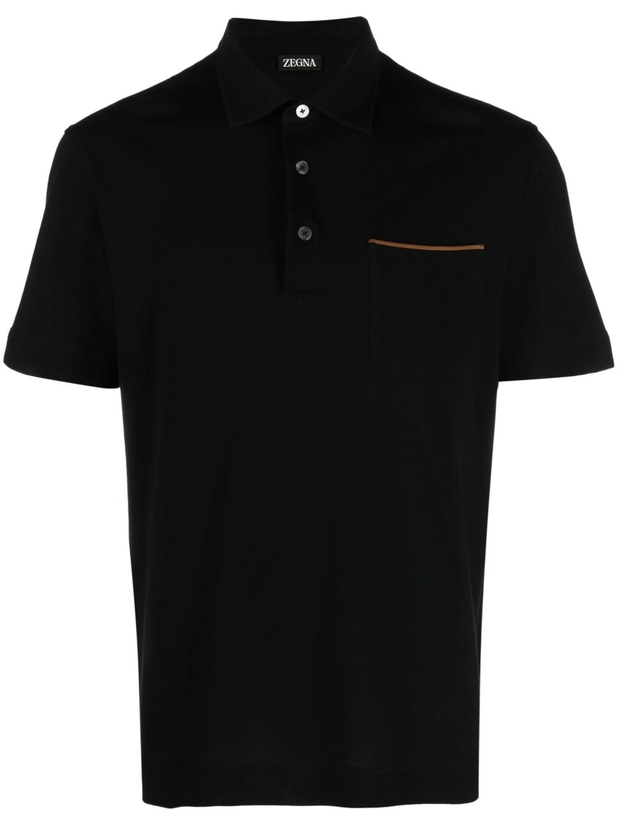 short-sleeve cotton polo shirt