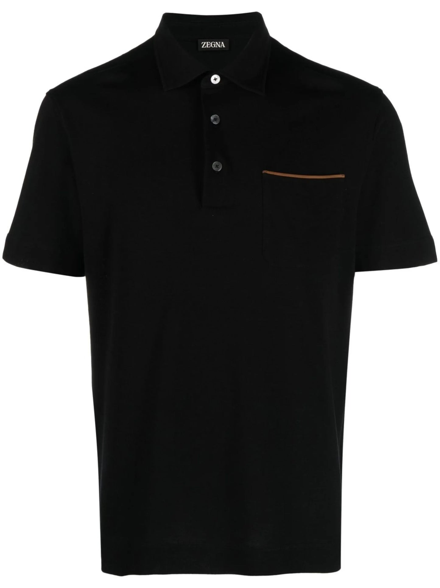 short-sleeve cotton polo shirt
