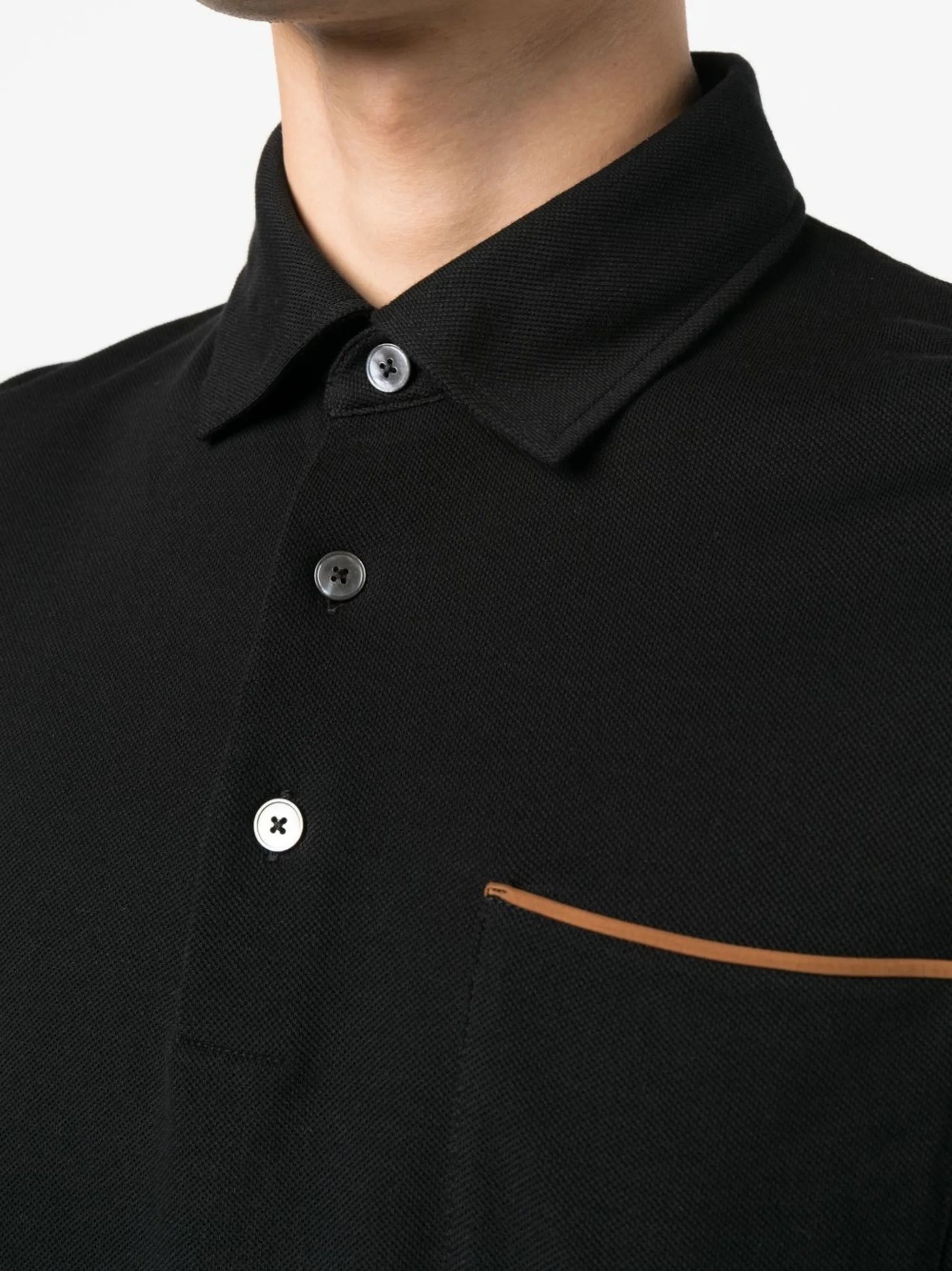 short-sleeve cotton polo shirt