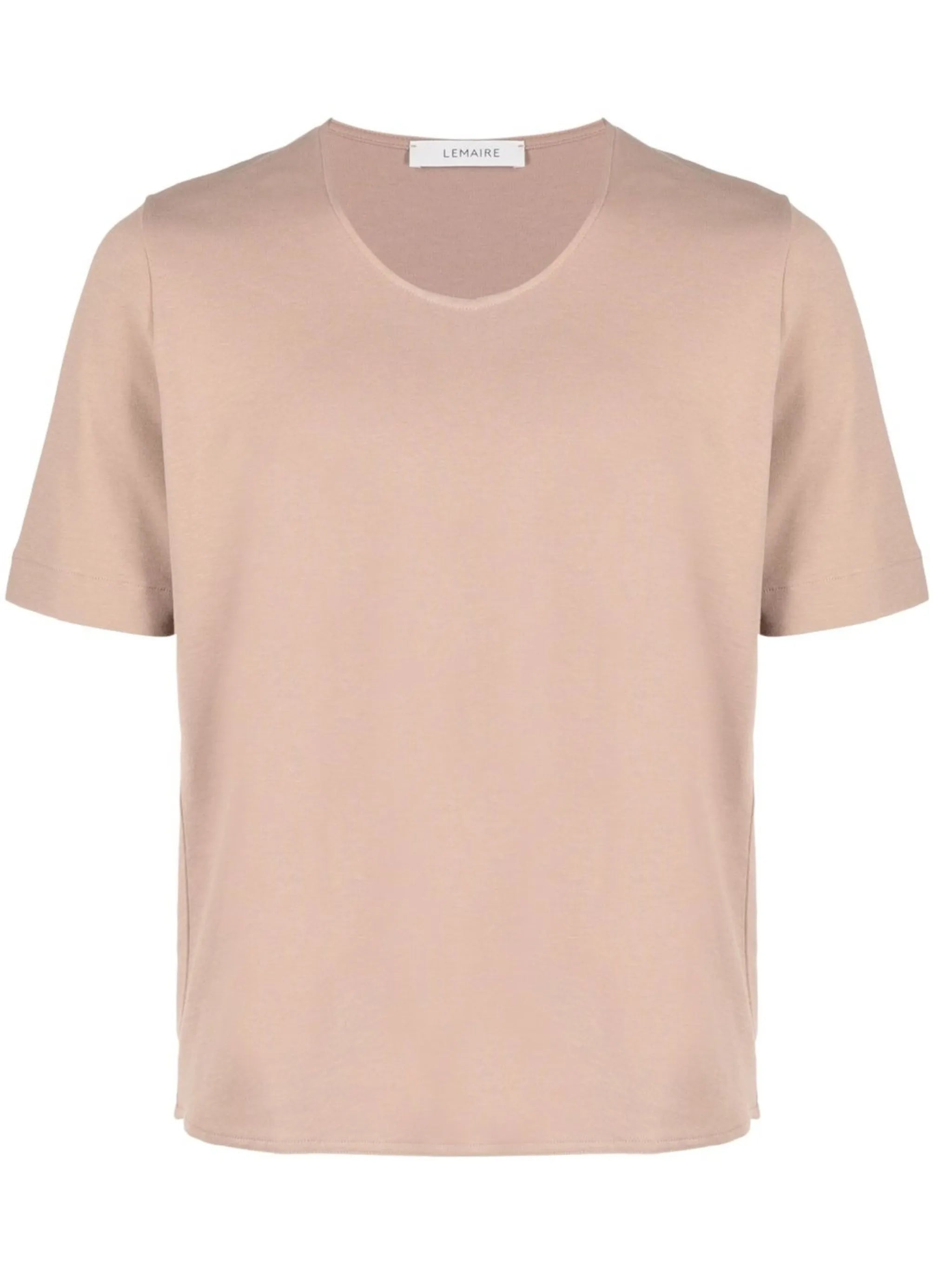 scoop-neck cropped T-shirt