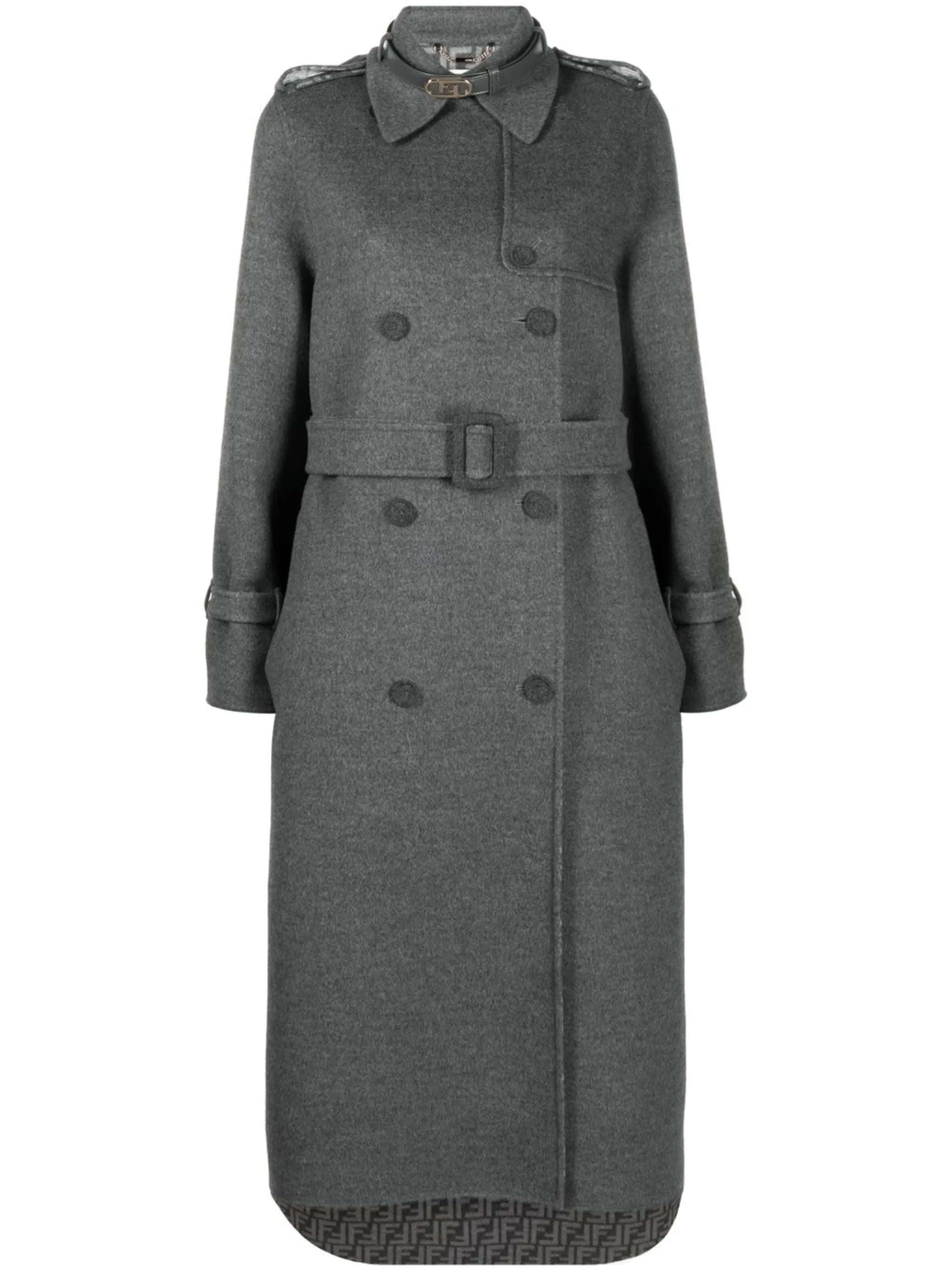 virgin wool trench coat