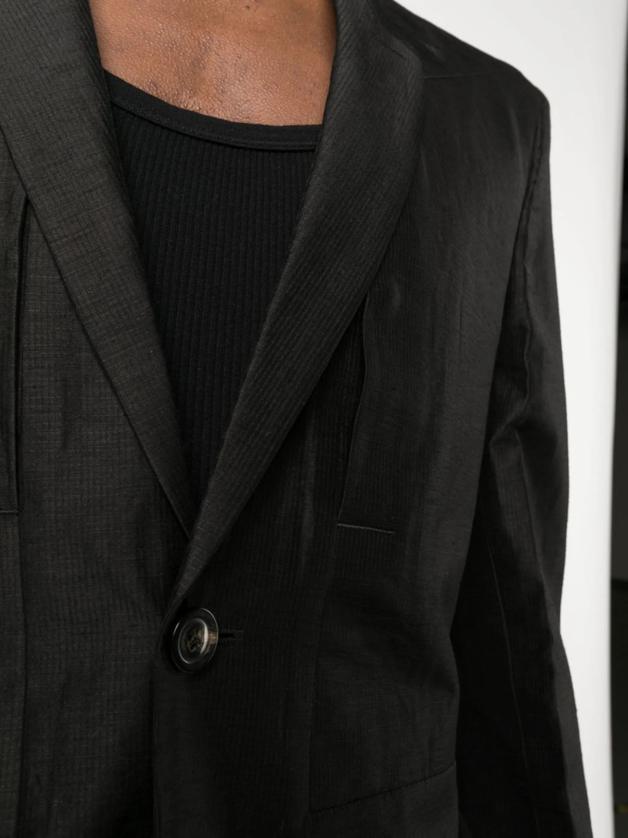 Fogpocket single-breasted blazer