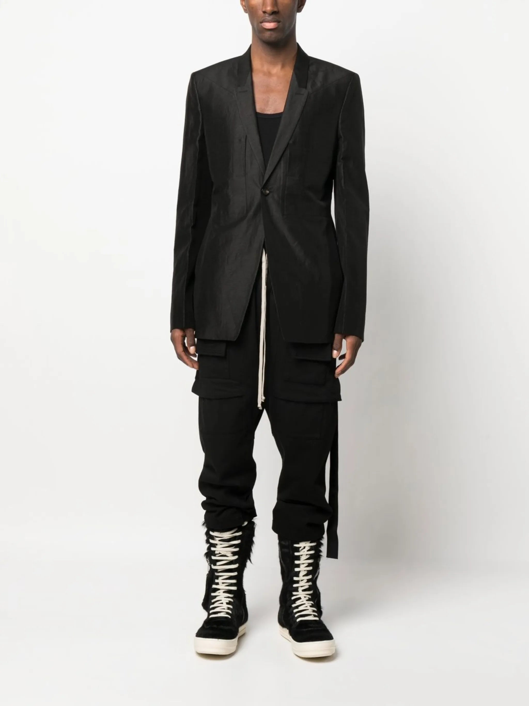 Fogpocket single-breasted blazer