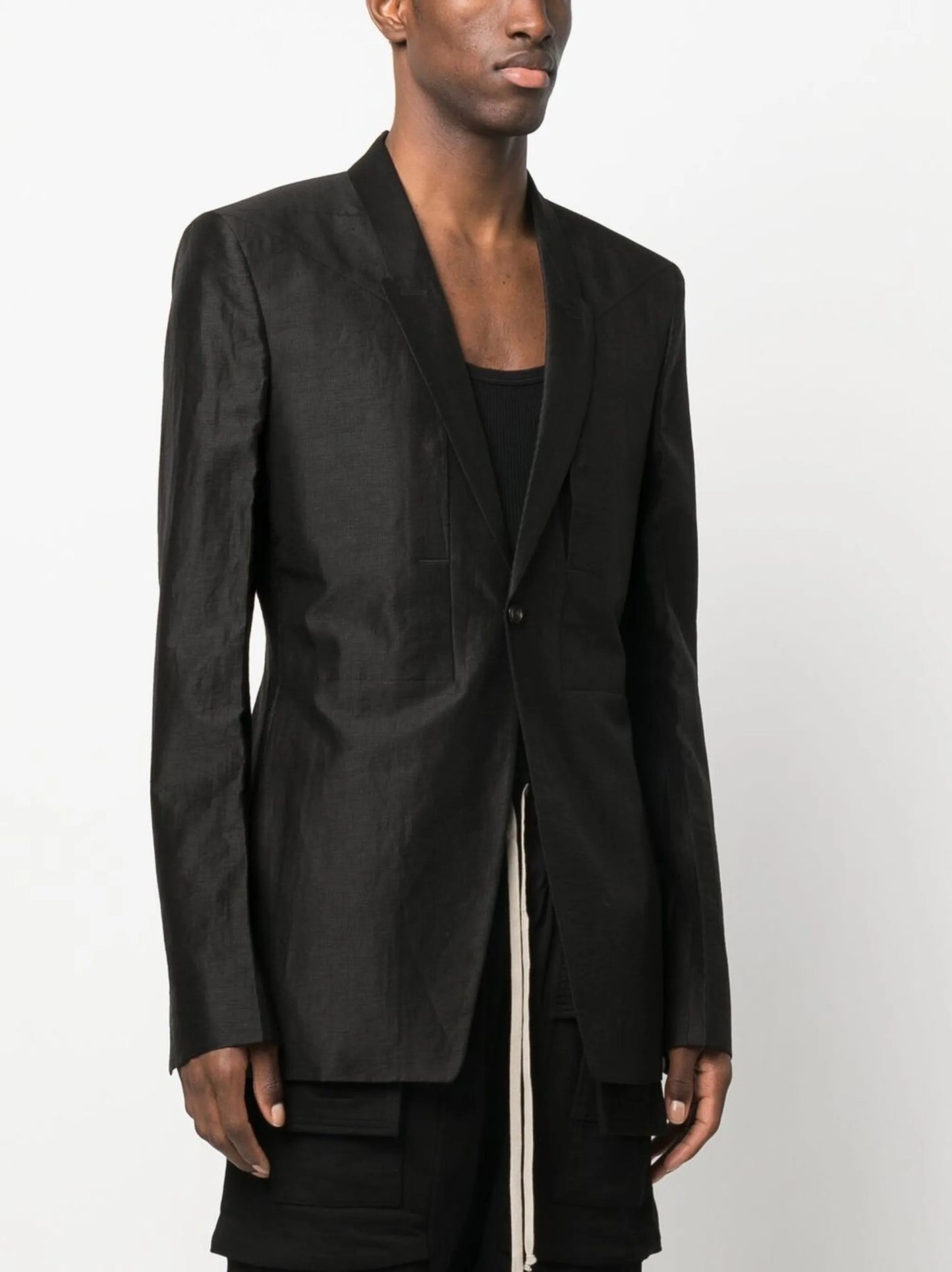 Fogpocket single-breasted blazer