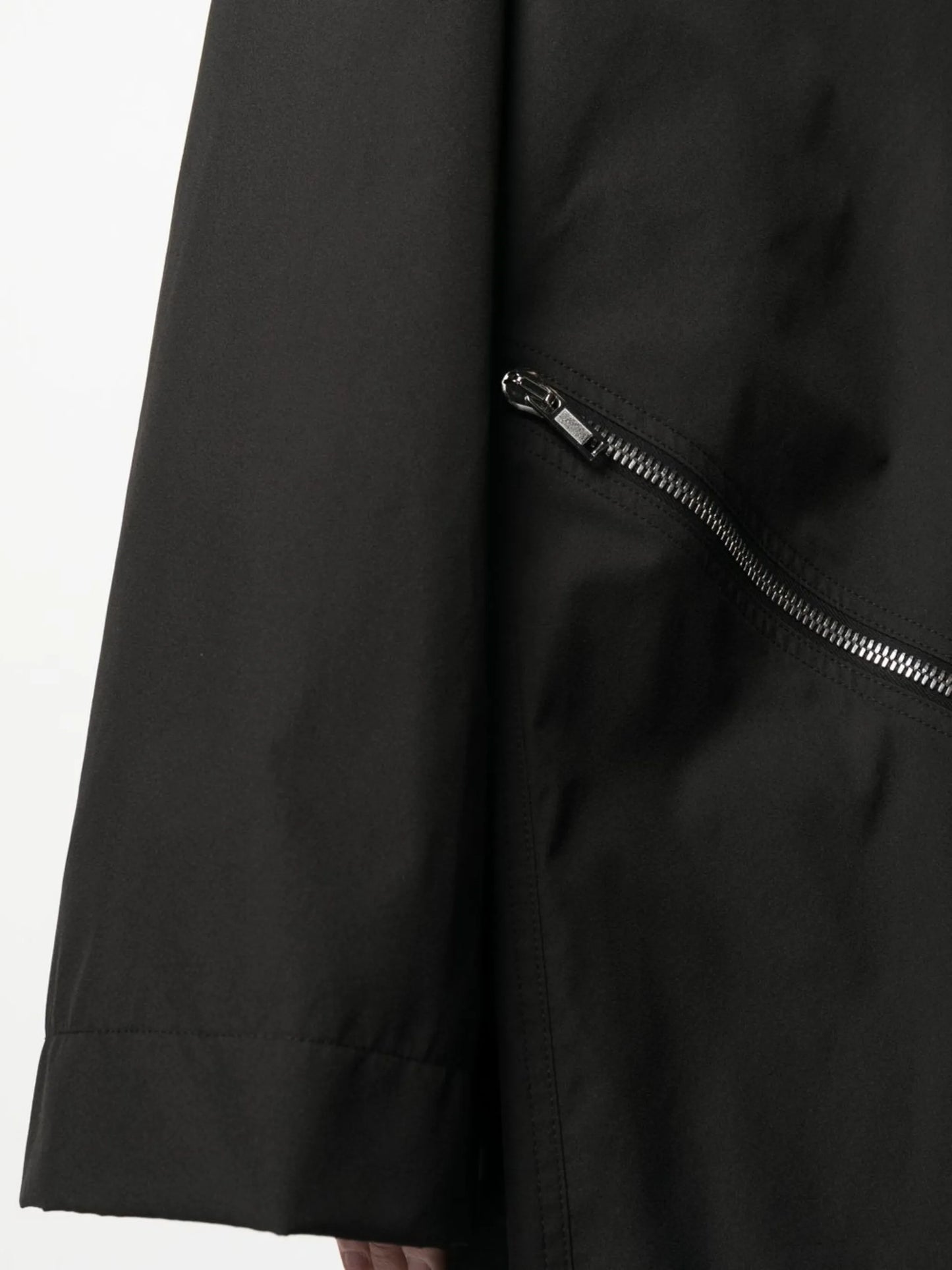 hooded oversized raincoat