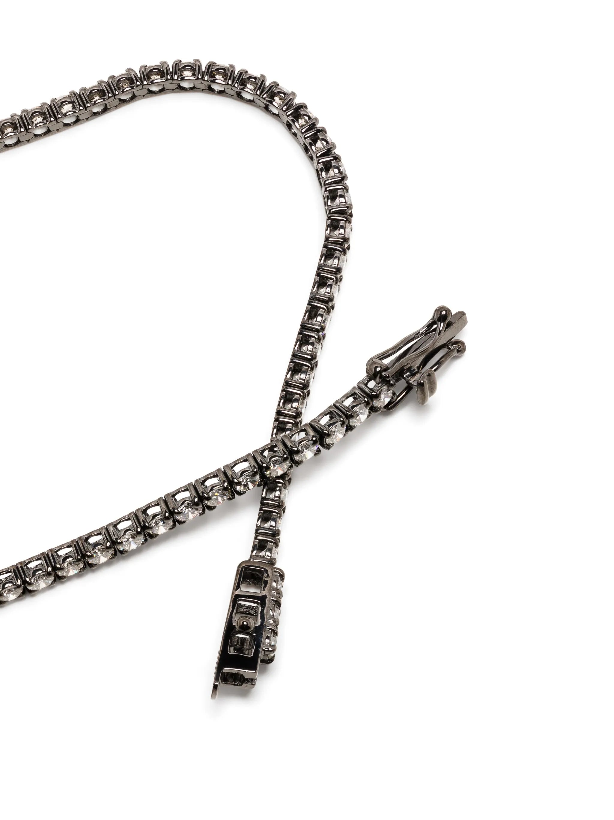 18K white gold diamond embellished bracelet