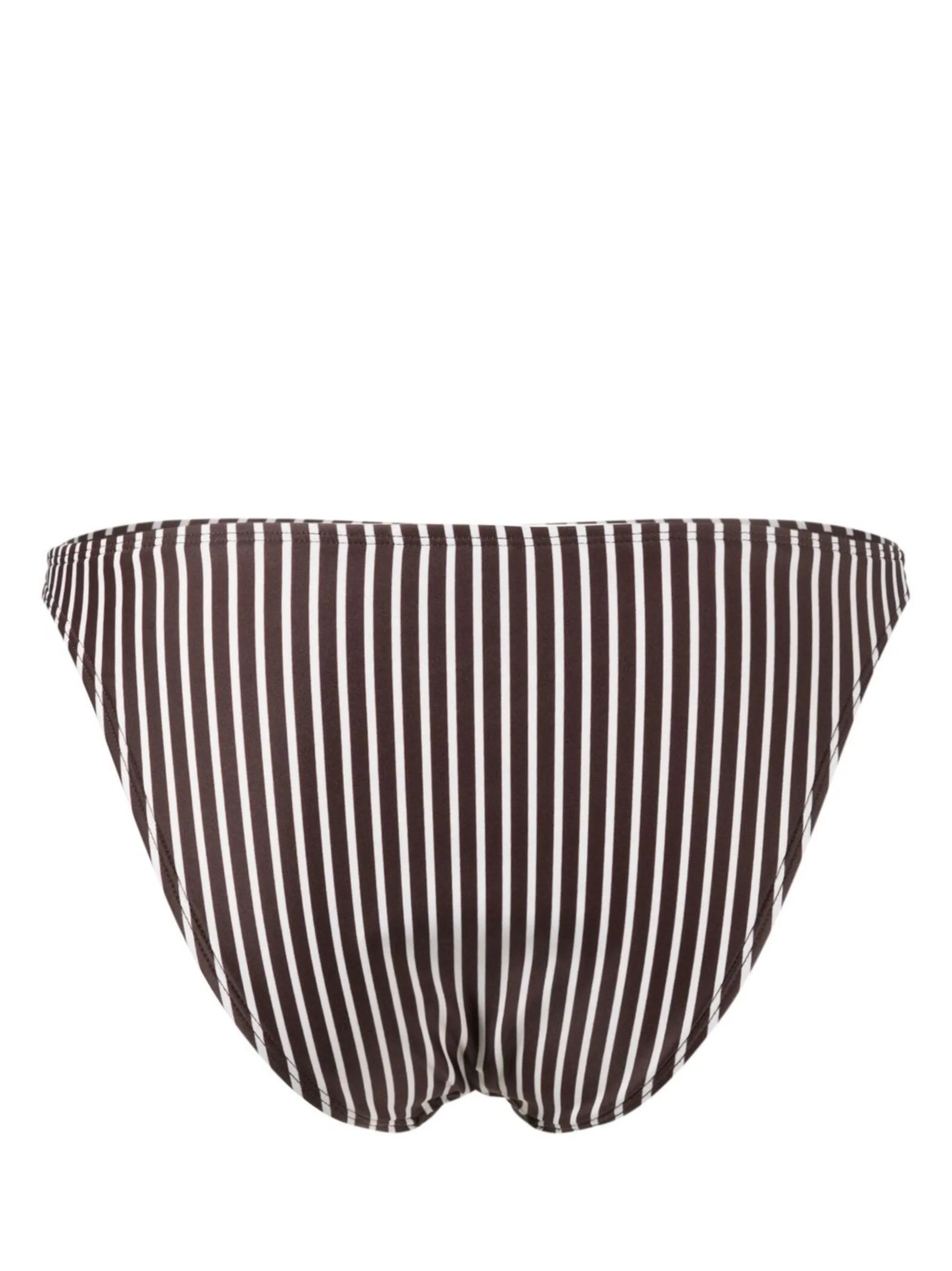 Peony stripe-print bikini briefs