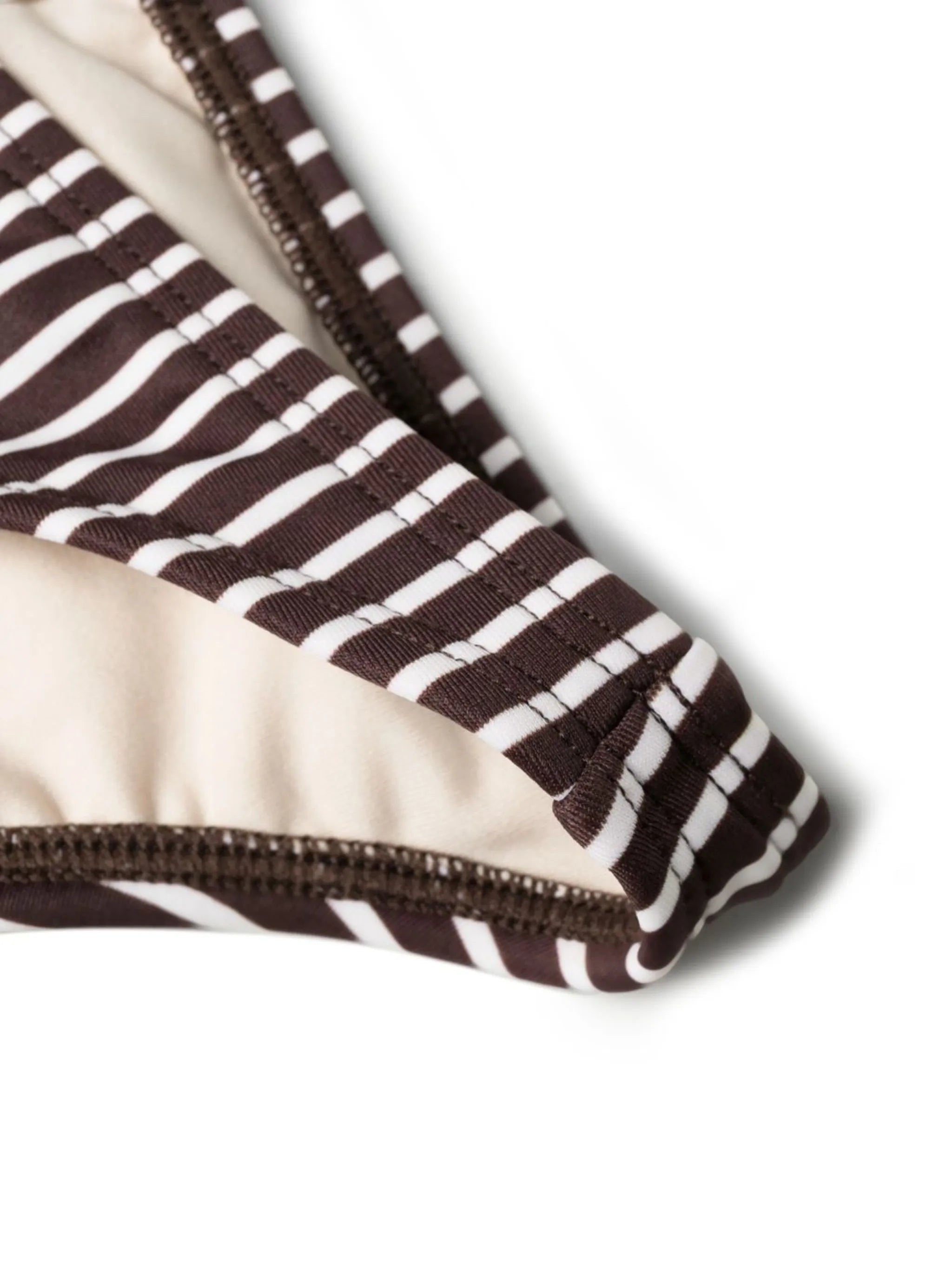 Peony stripe-print bikini briefs
