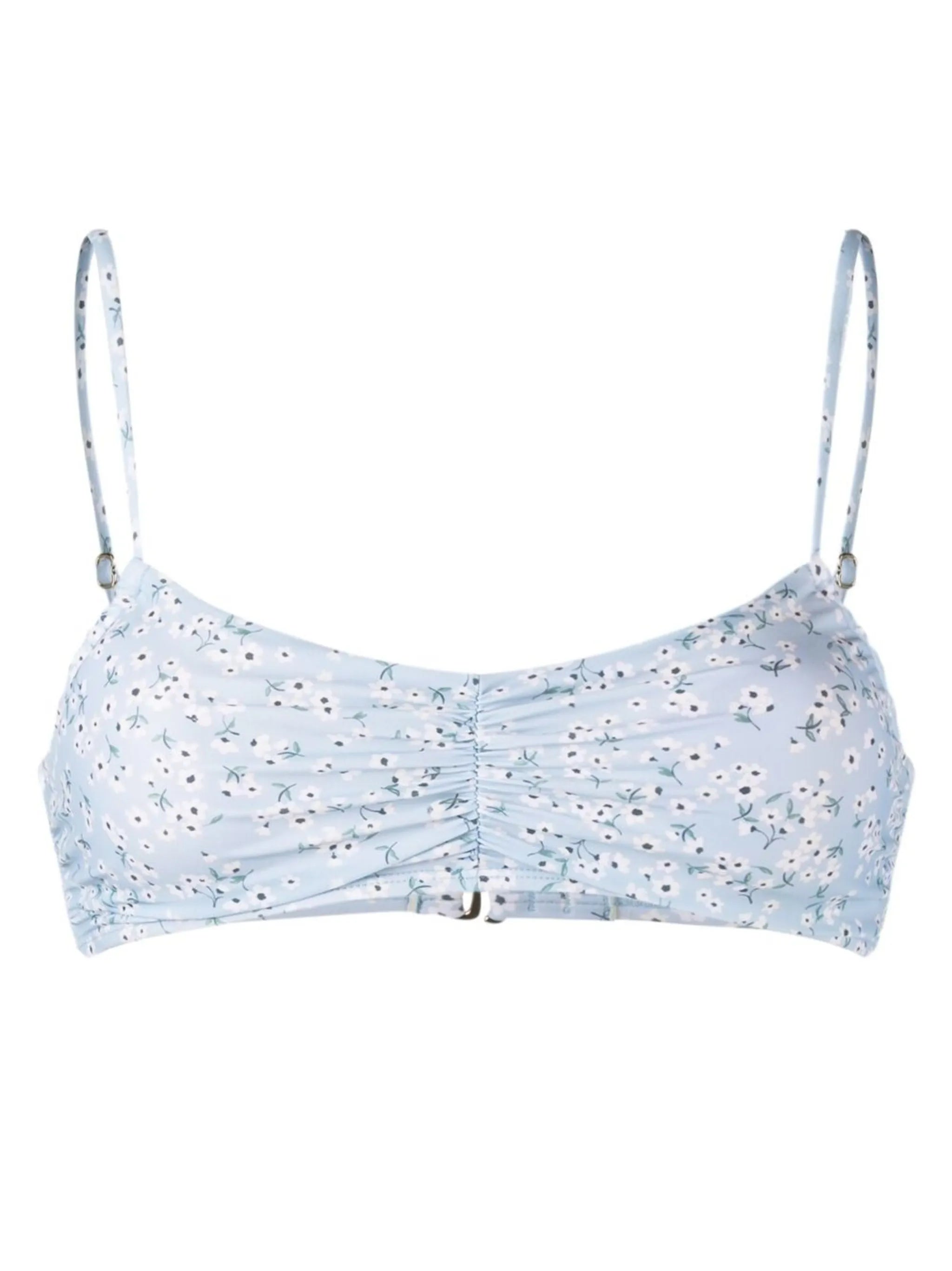 Peony Memories floral-print bikini top