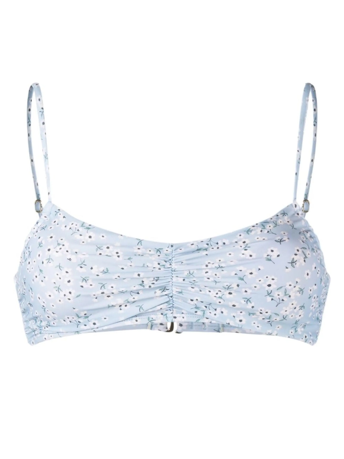 Peony Memories floral-print bikini top