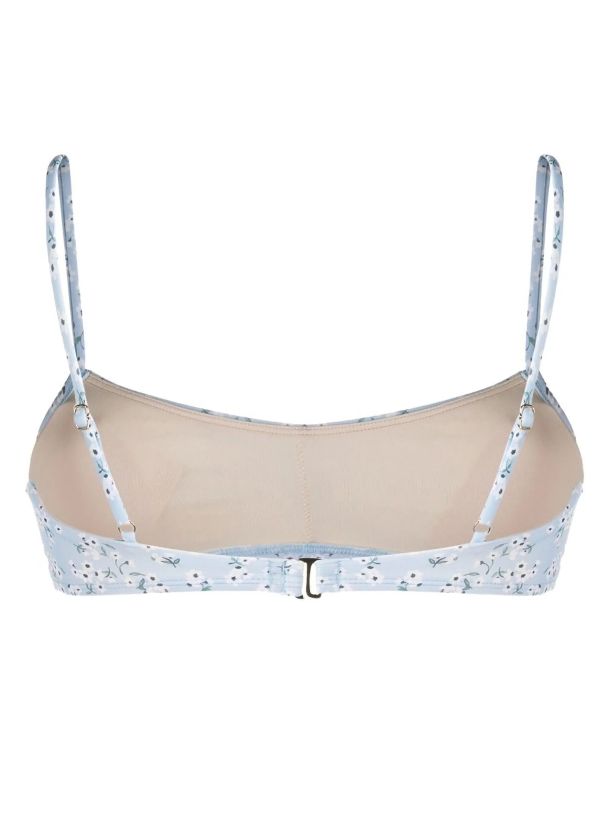 Peony Memories floral-print bikini top