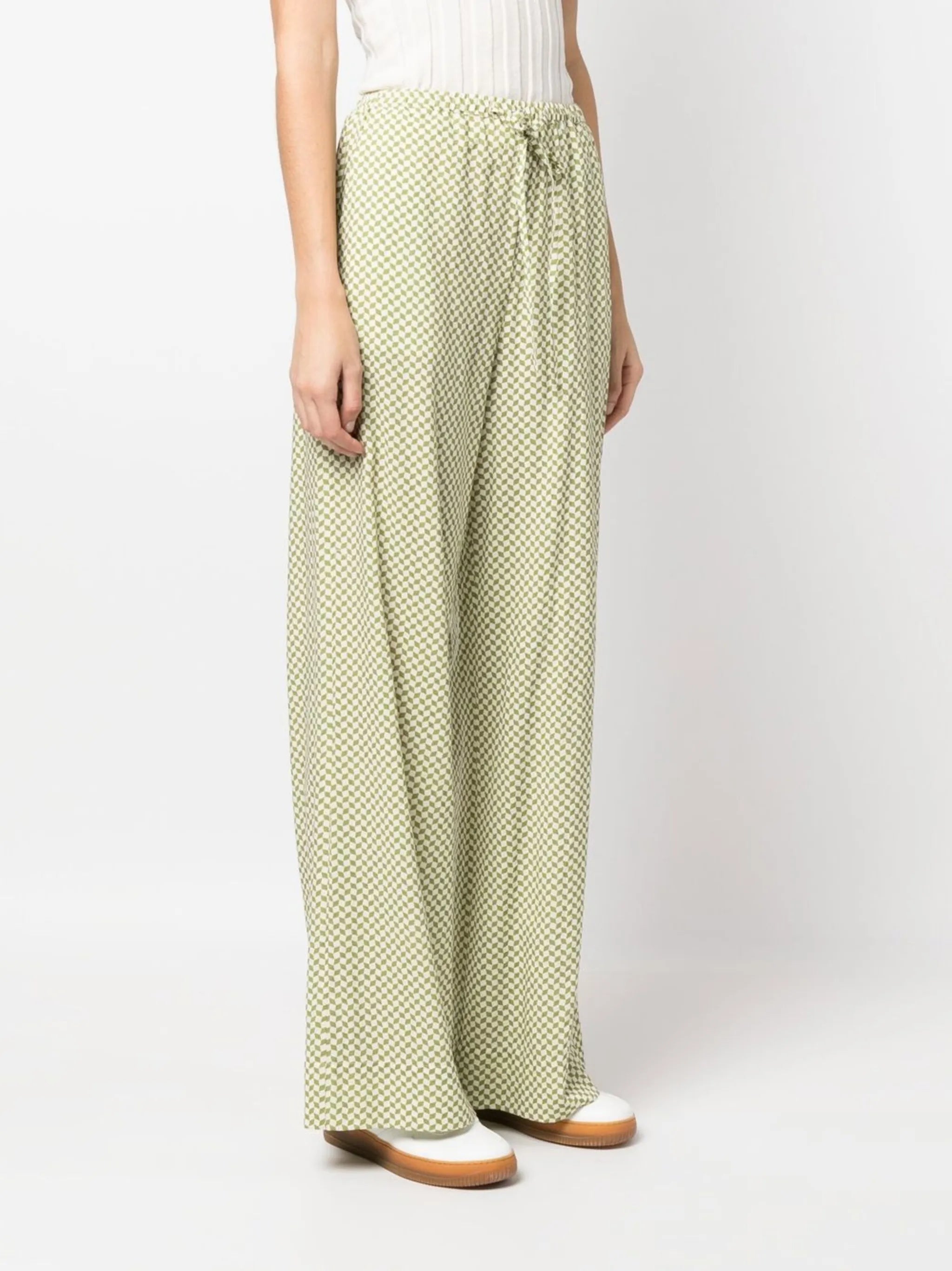 Forever high-waisted wide-leg trousers