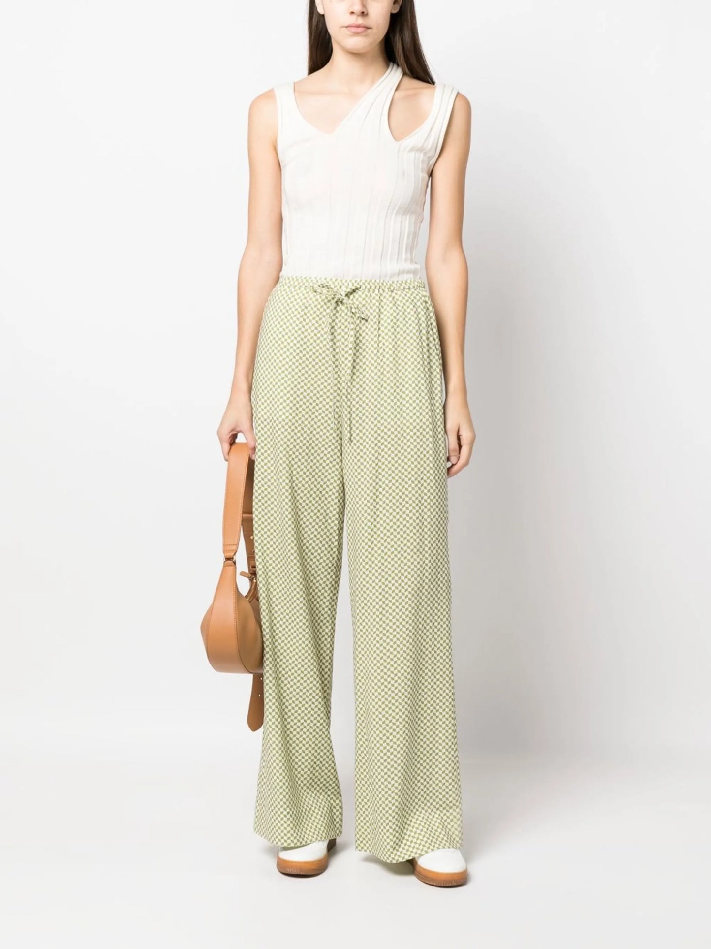 Forever high-waisted wide-leg trousers