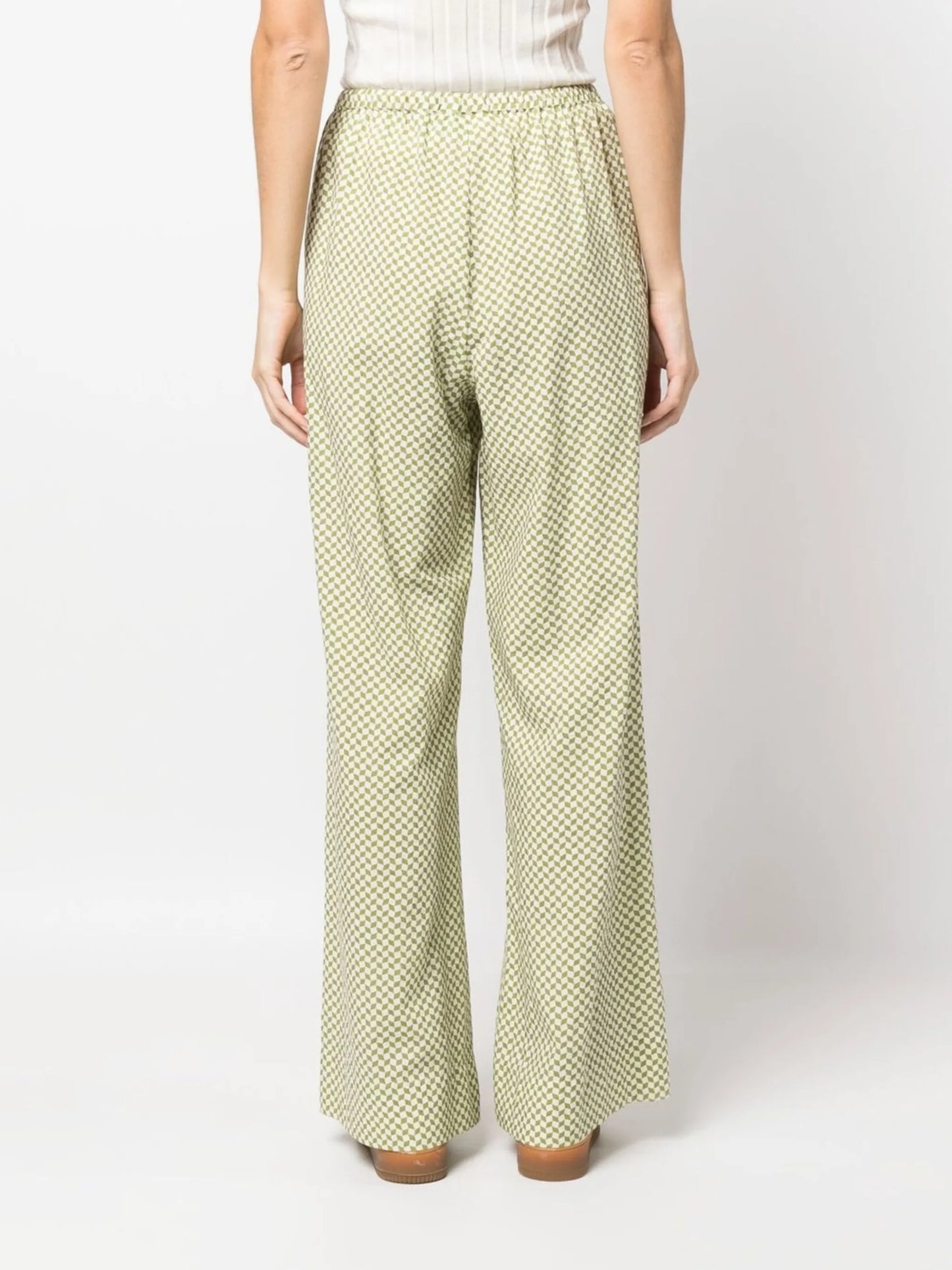 Forever high-waisted wide-leg trousers