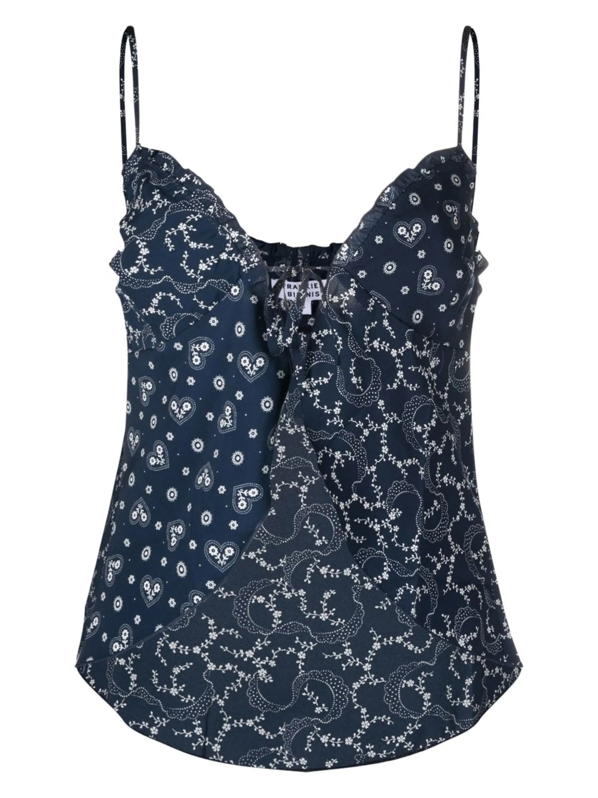 abstract-print cami vest top