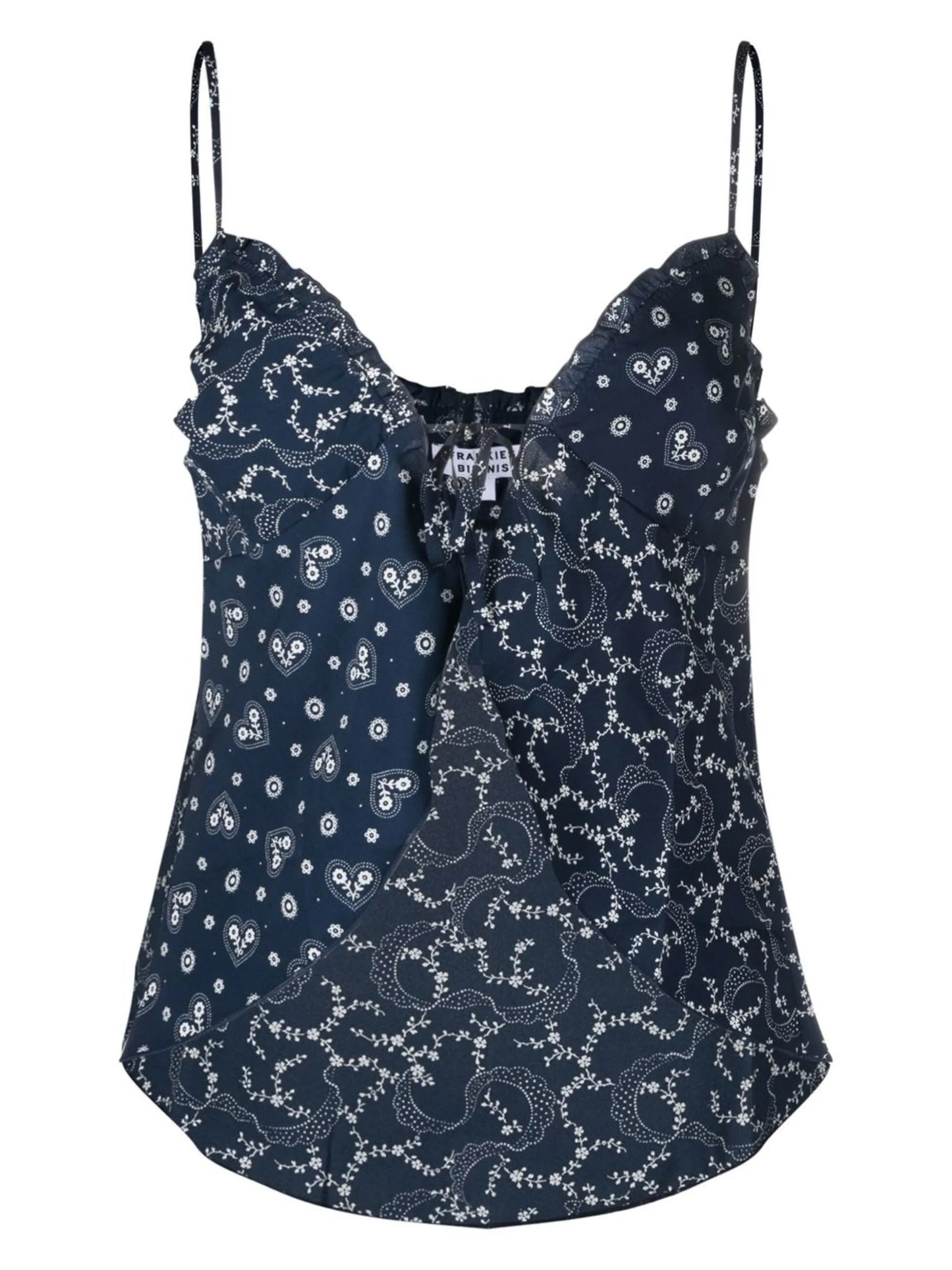 abstract-print cami vest top