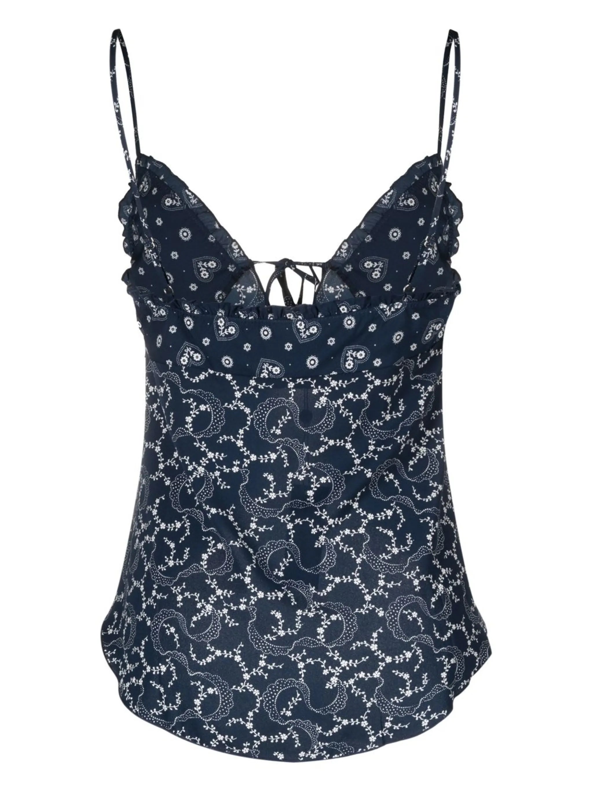 abstract-print cami vest top