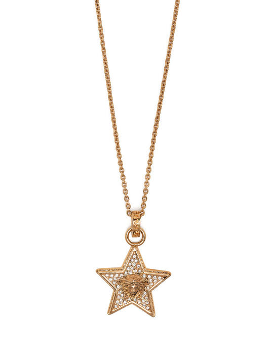Medusa Head star-pendant necklace
