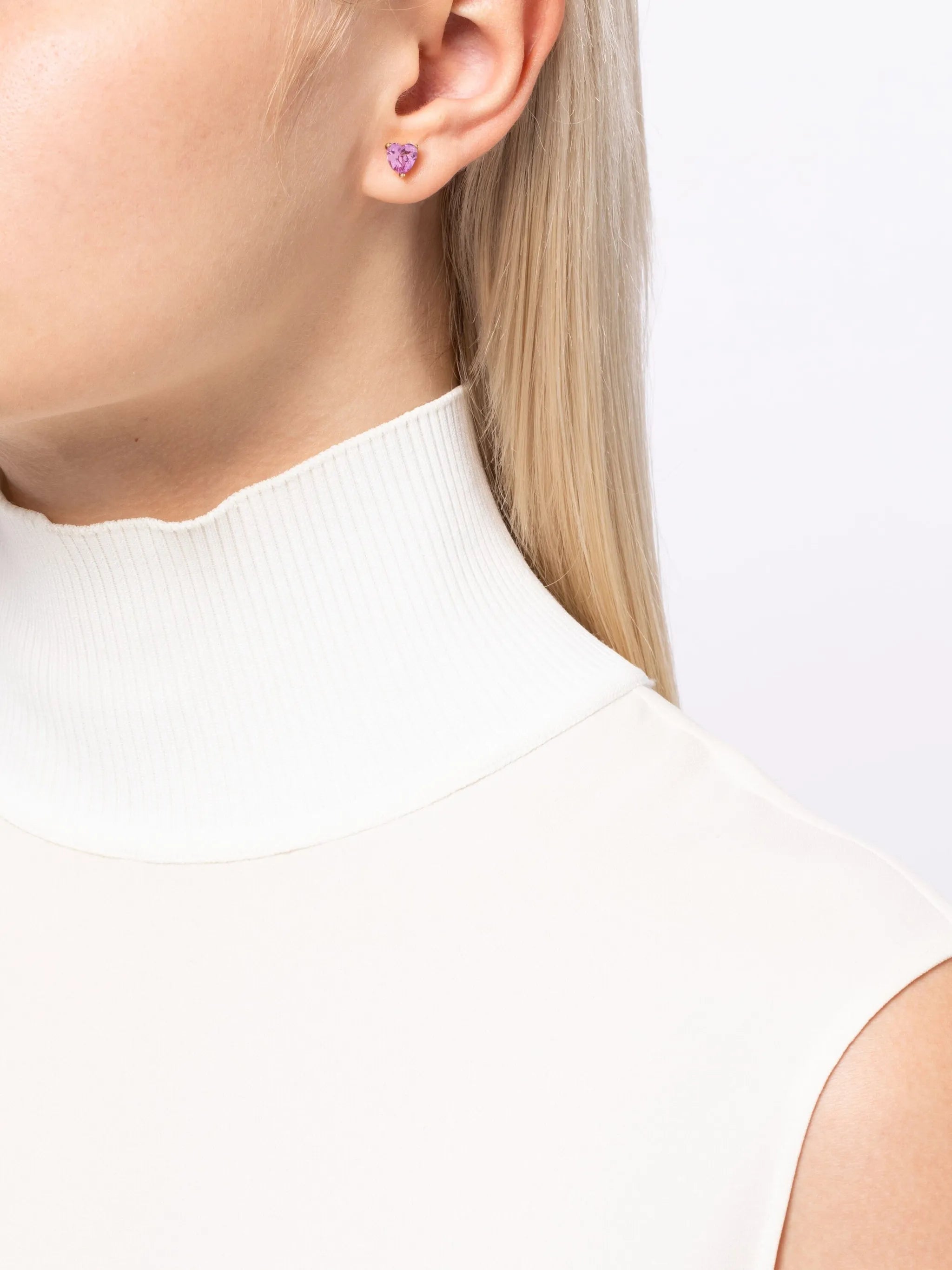 9kt yellow gold Multi Coeurs drop earrings