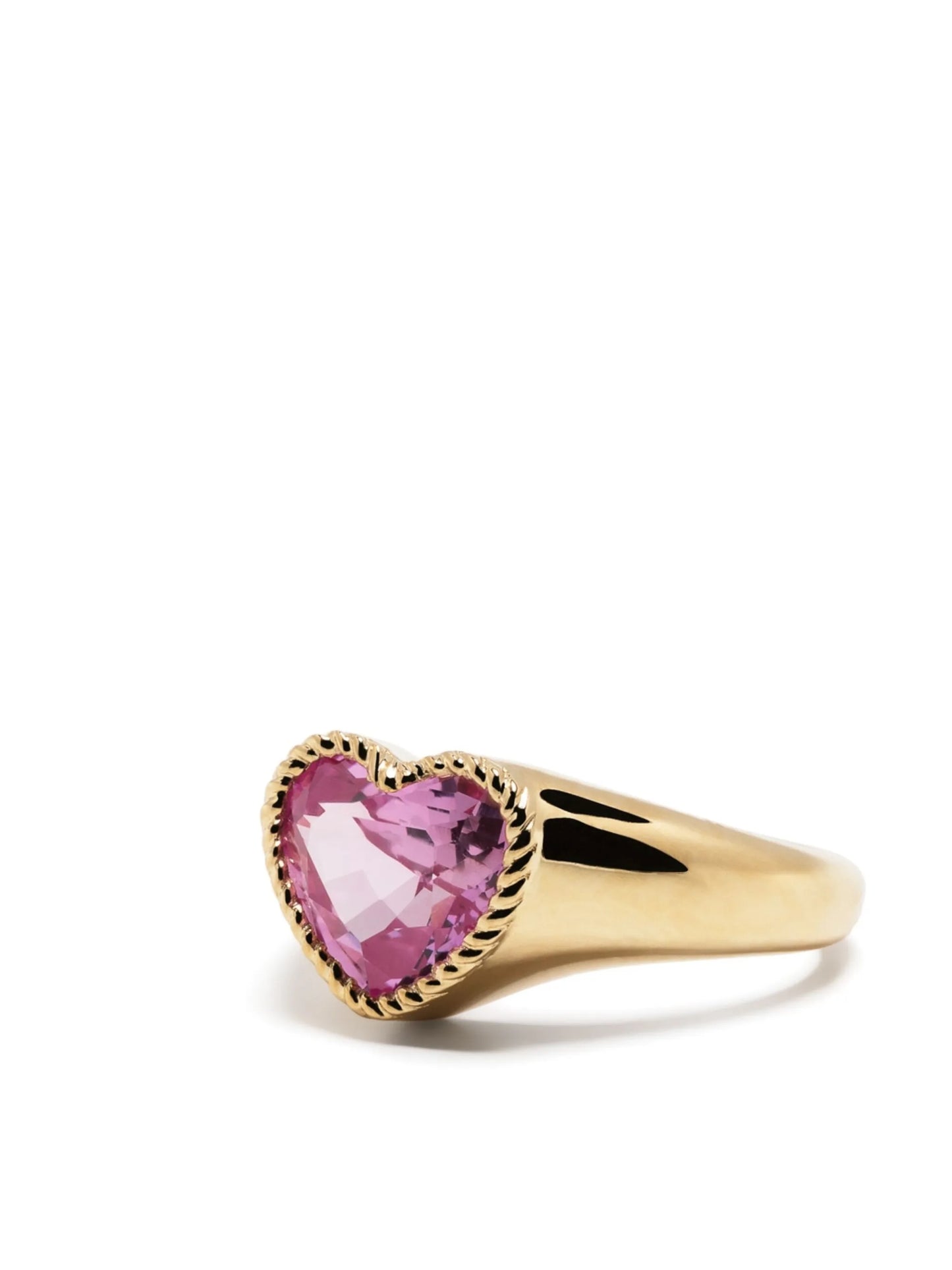 9kt yellow Baby Coeur ring