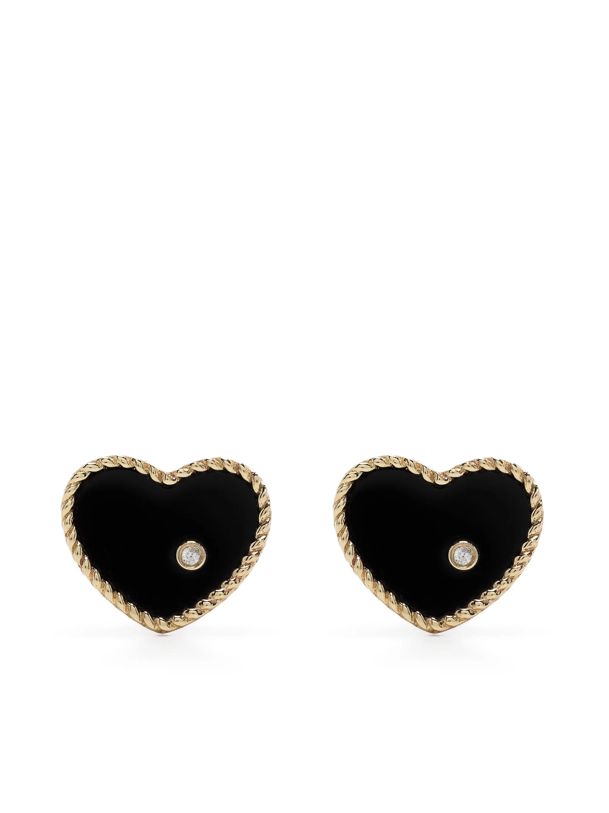 9kt yellow gold stud earrings