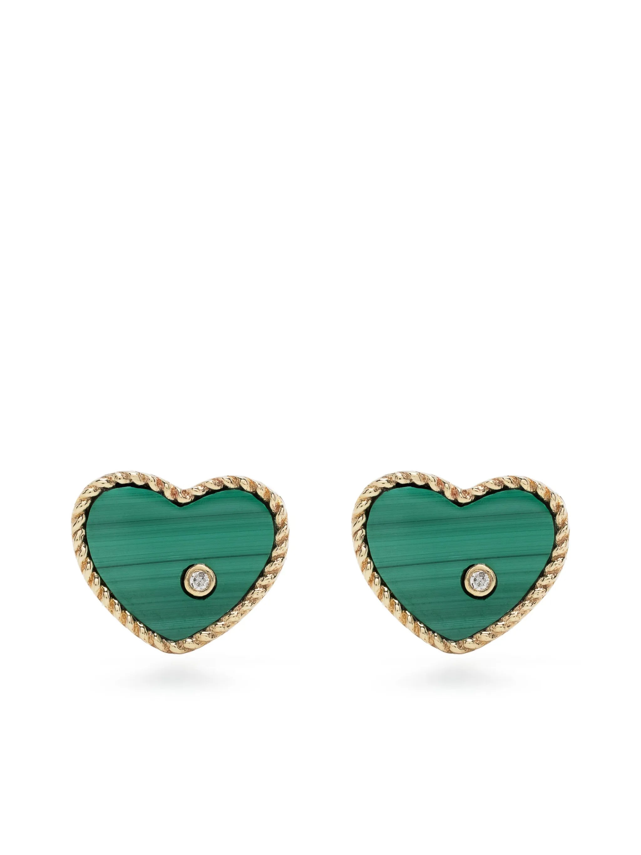 9kt yellow gold stud earrings