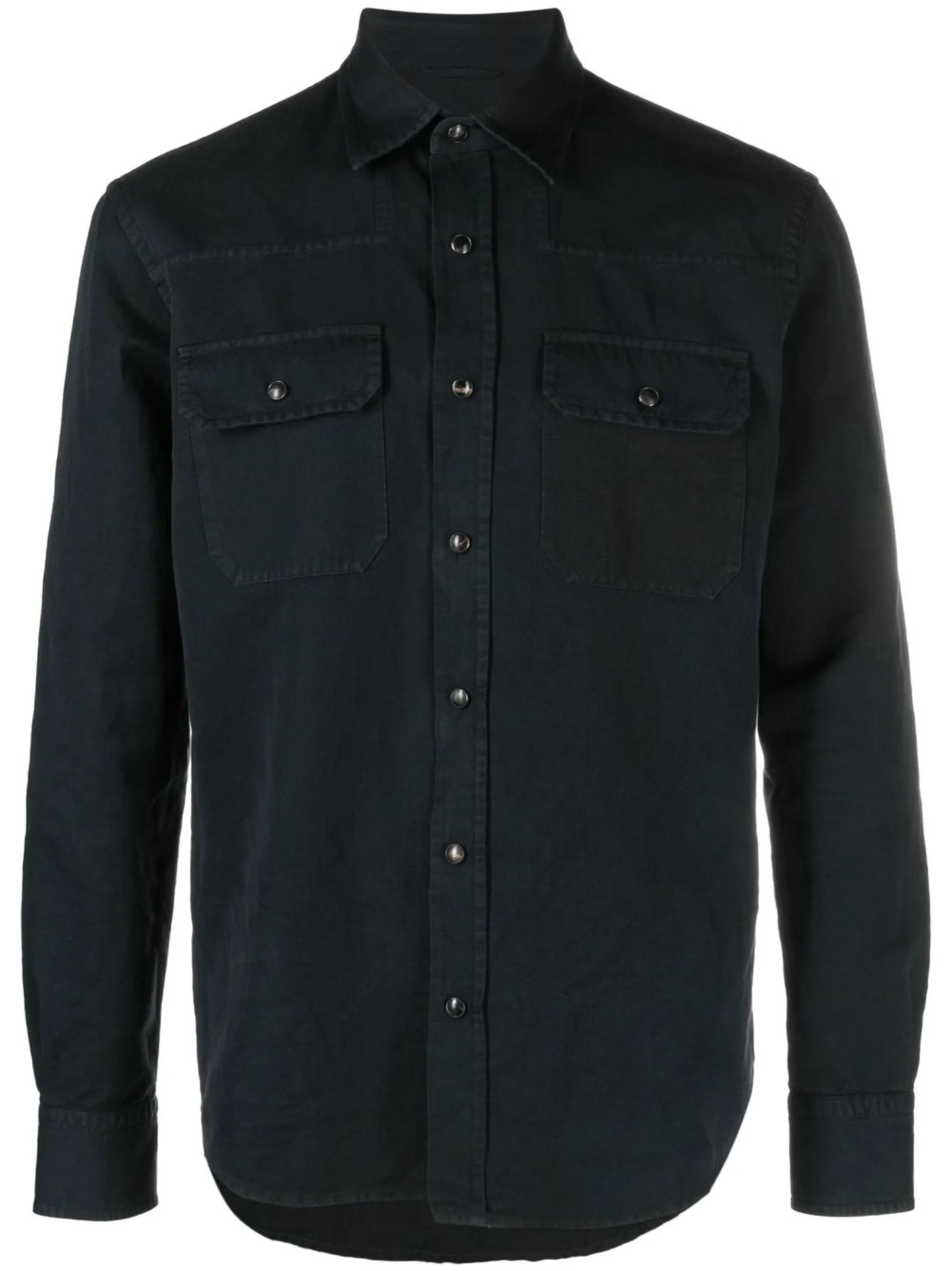 long-sleeve denim shirt