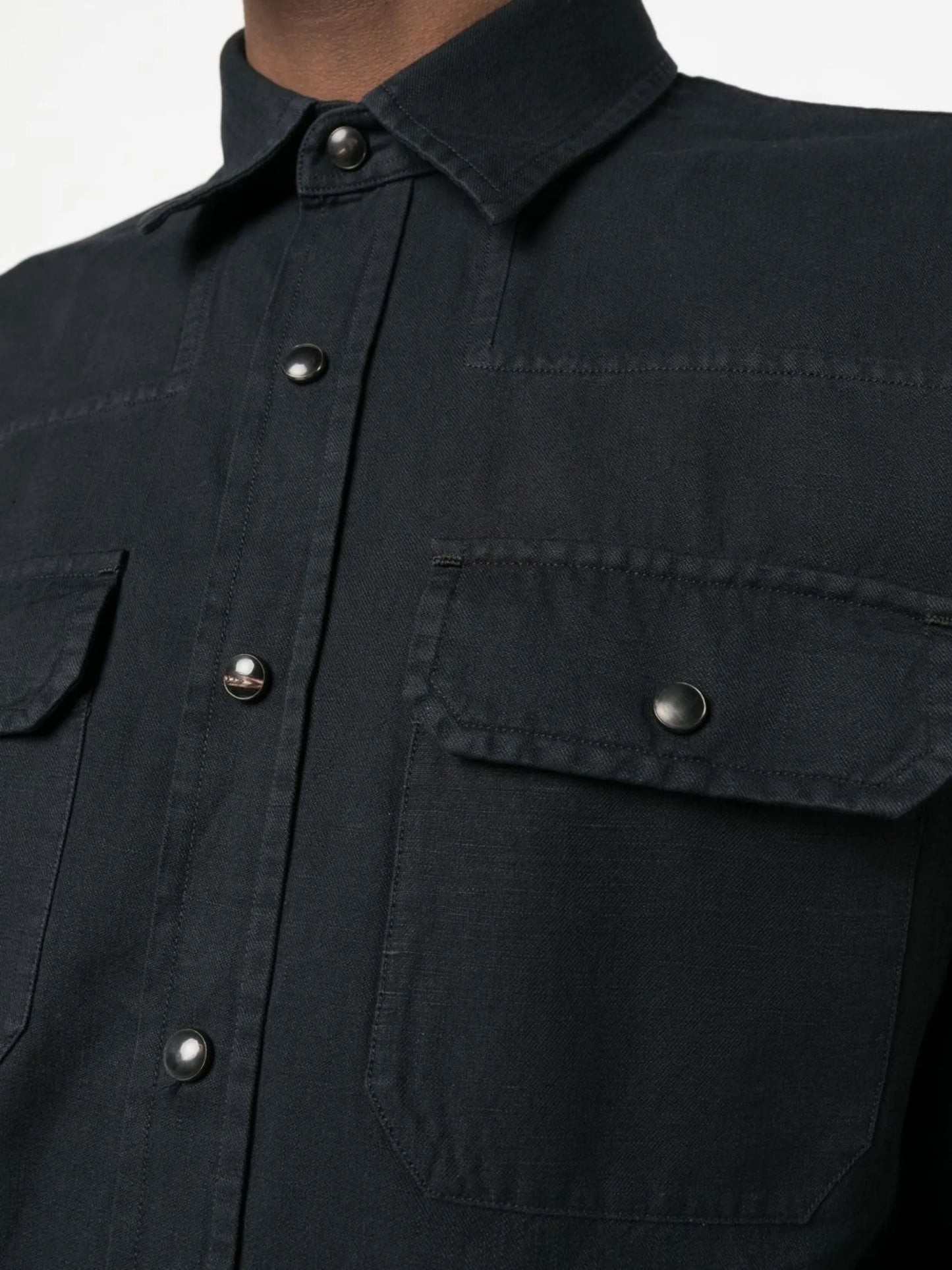 long-sleeve denim shirt