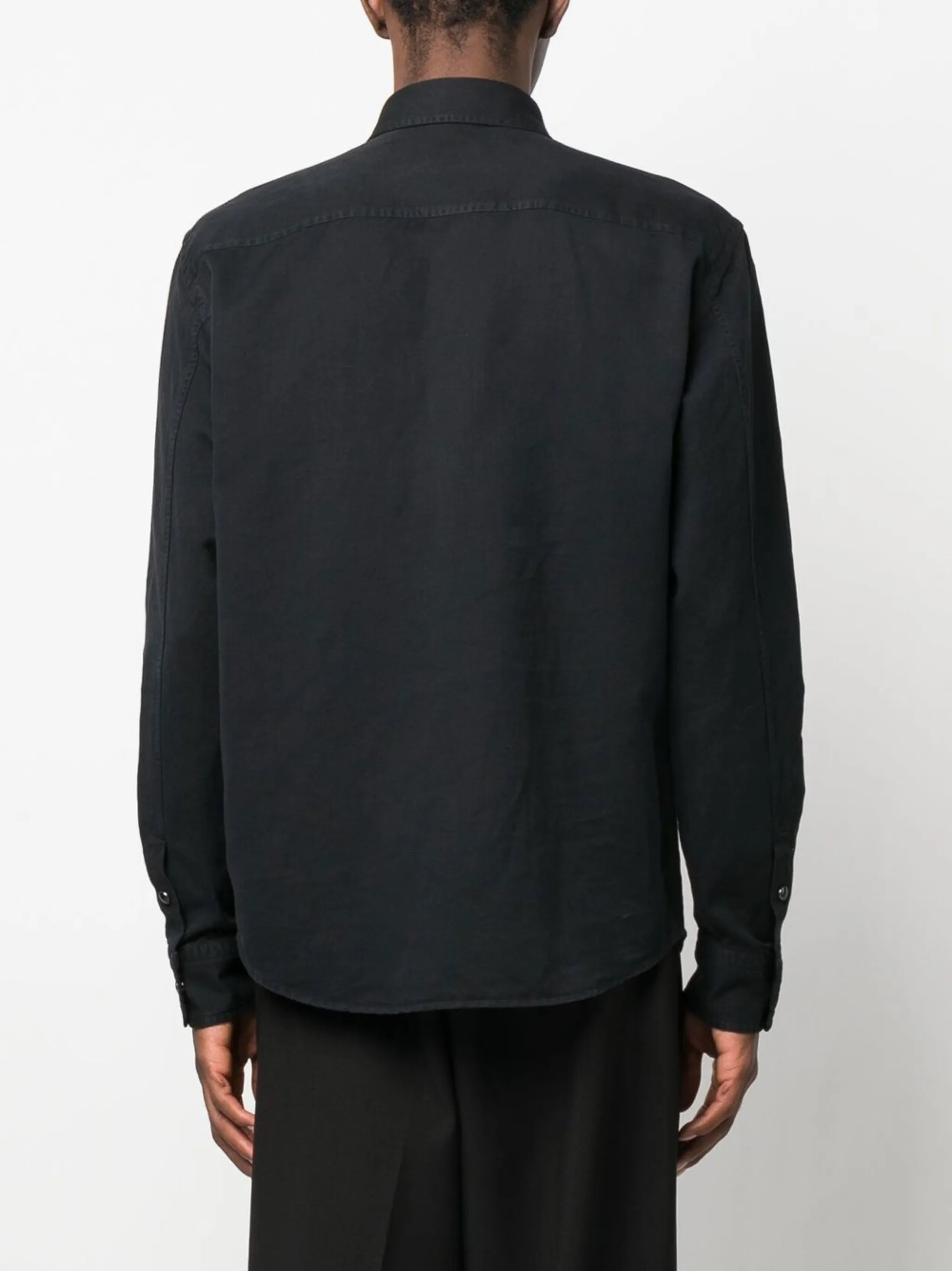 long-sleeve denim shirt