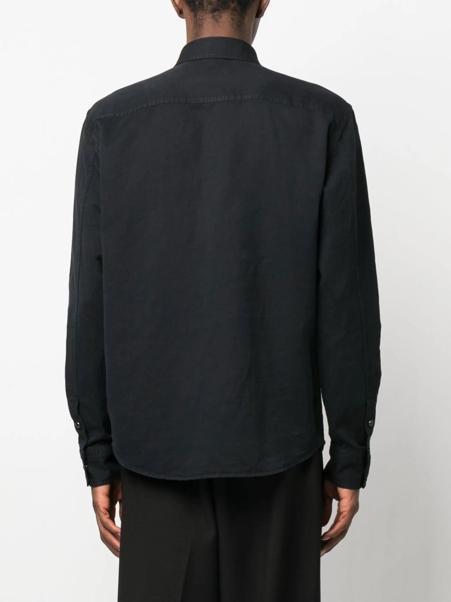 long-sleeve denim shirt