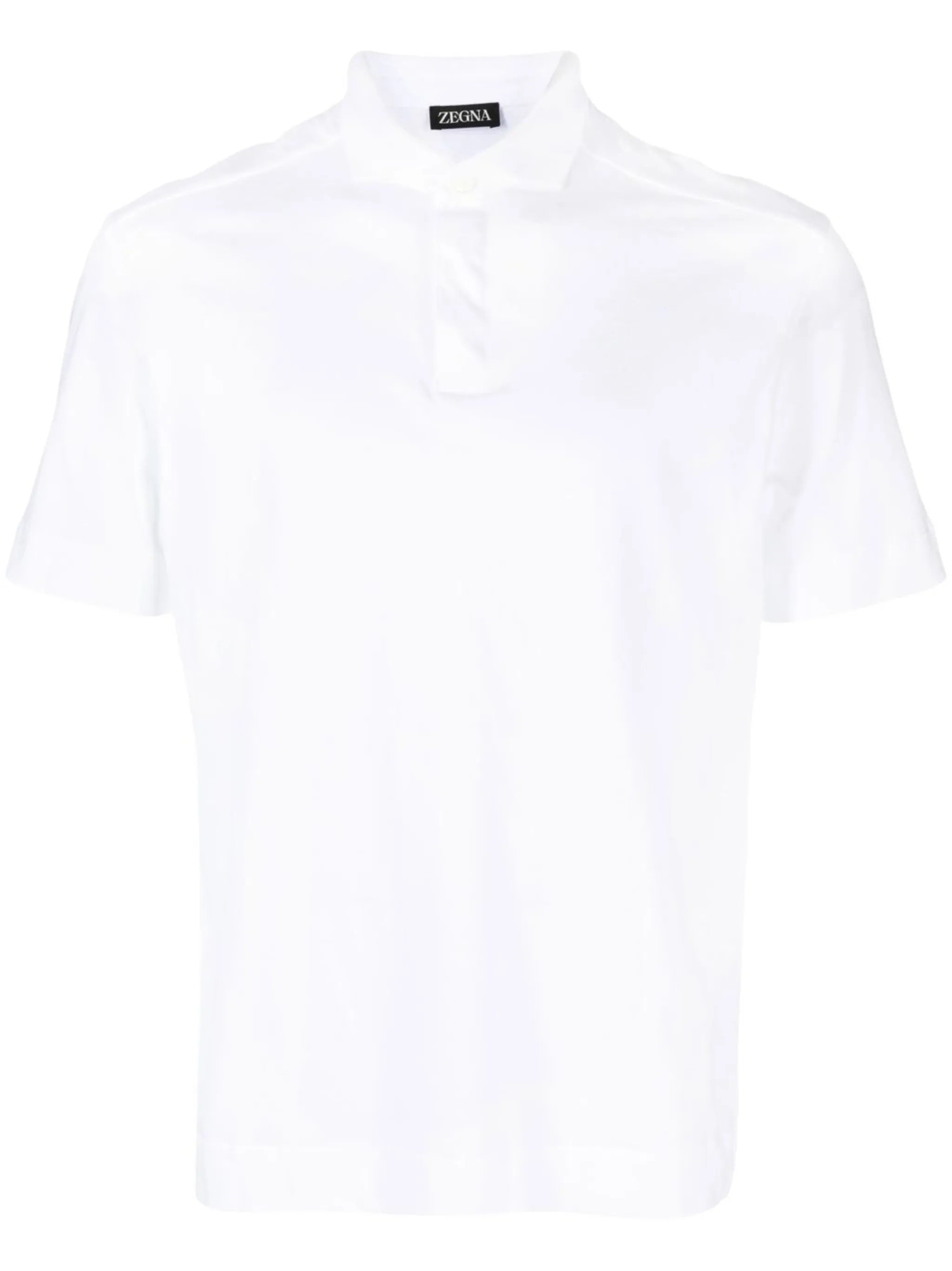 short-sleeve cotton polo shirt