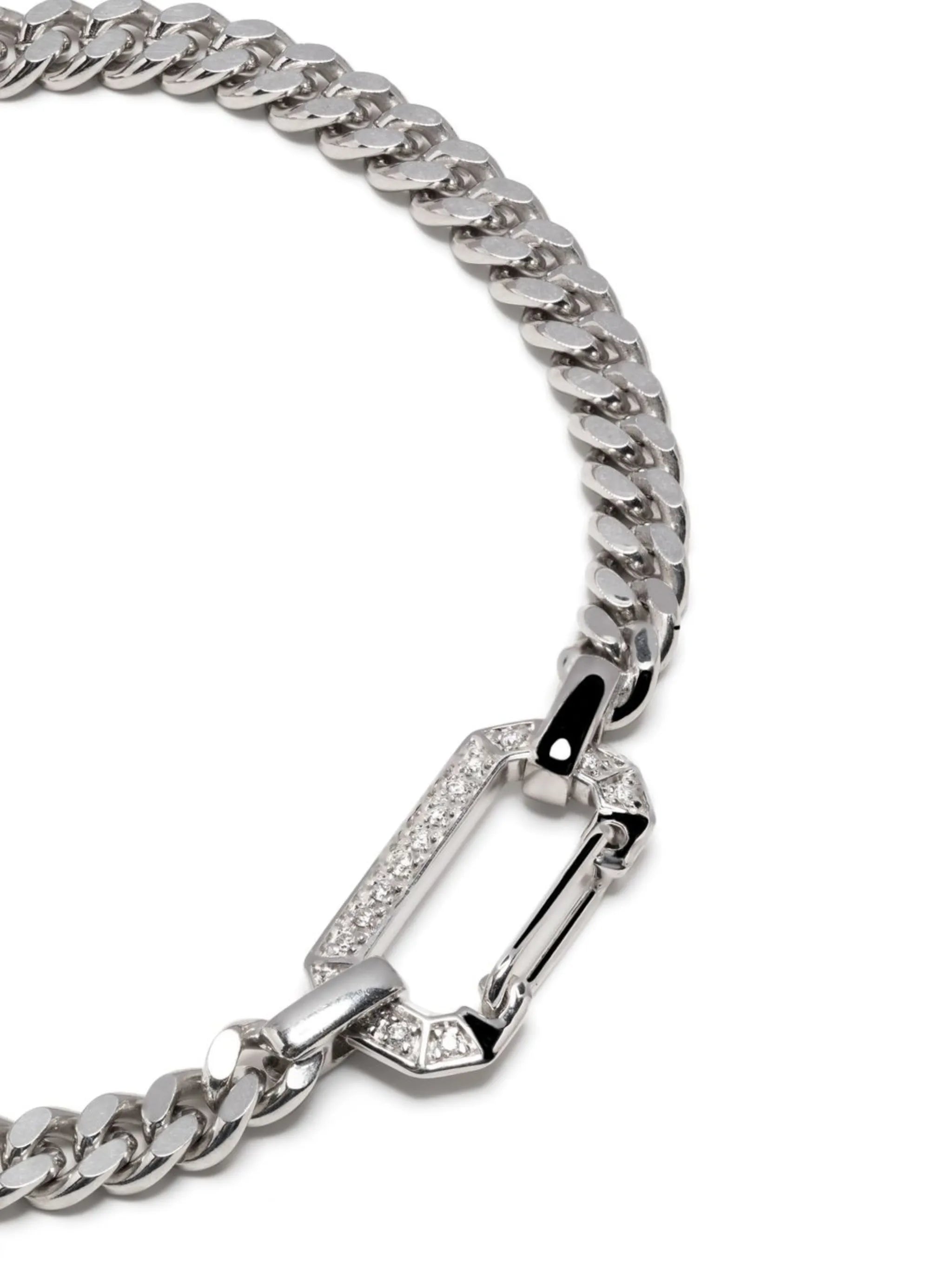 18kt White Gold chain bracelet