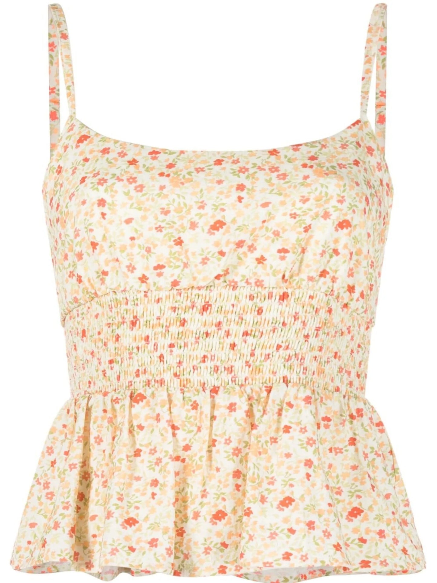 floral-print camisole top
