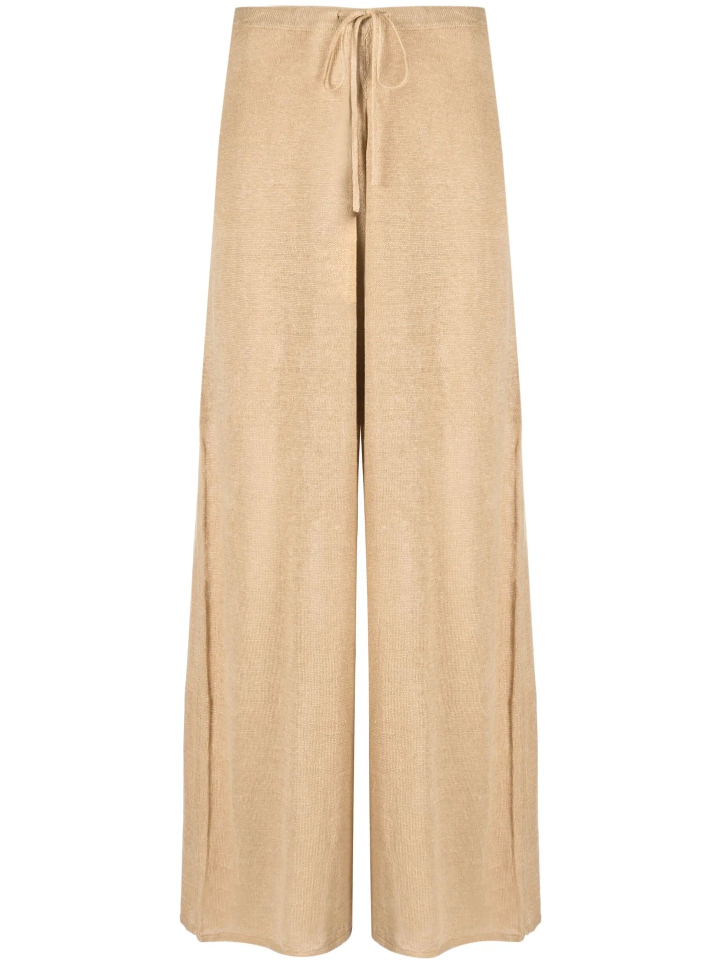 wide-leg linen trousers