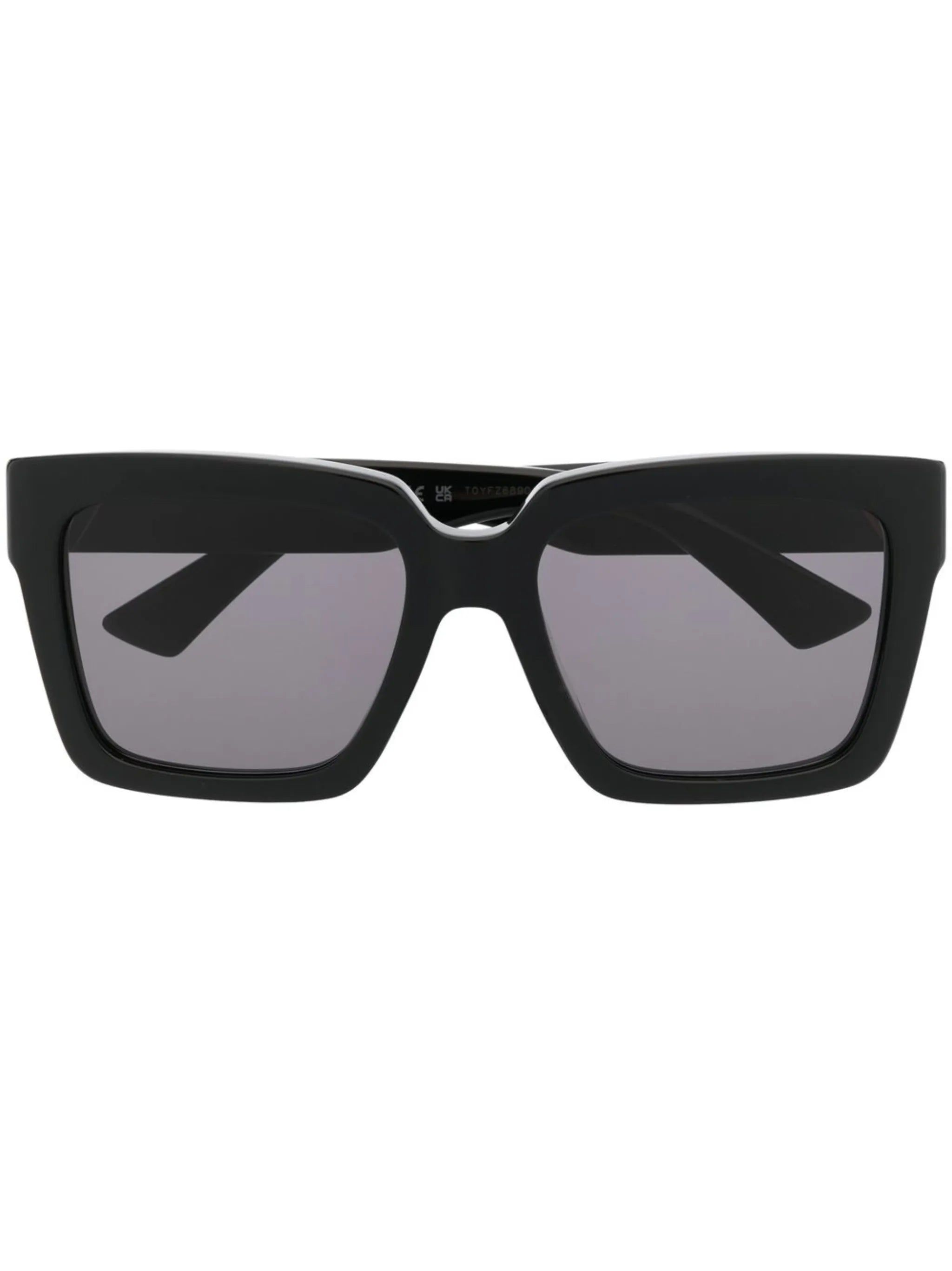 square-frame tinted sunglasses