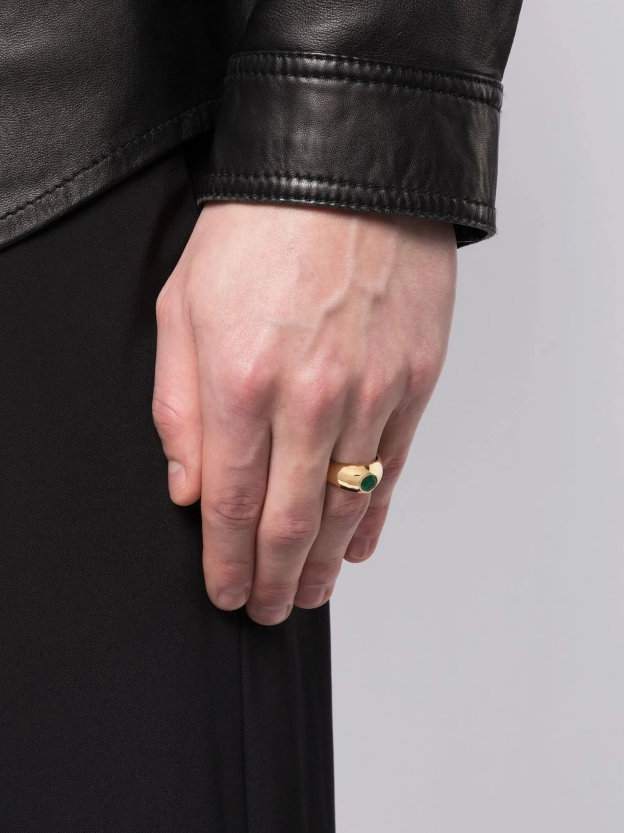 emerald signet ring