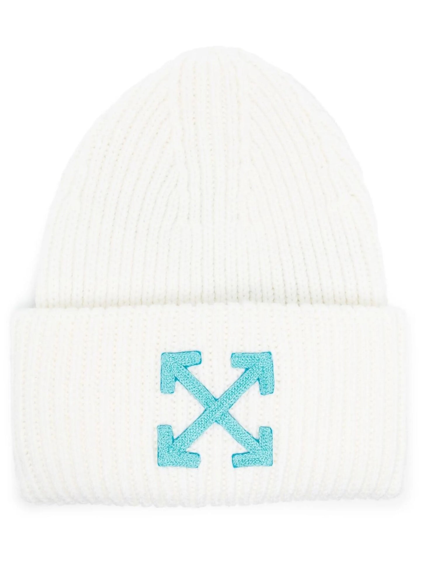 logo-emboridered wool beanie