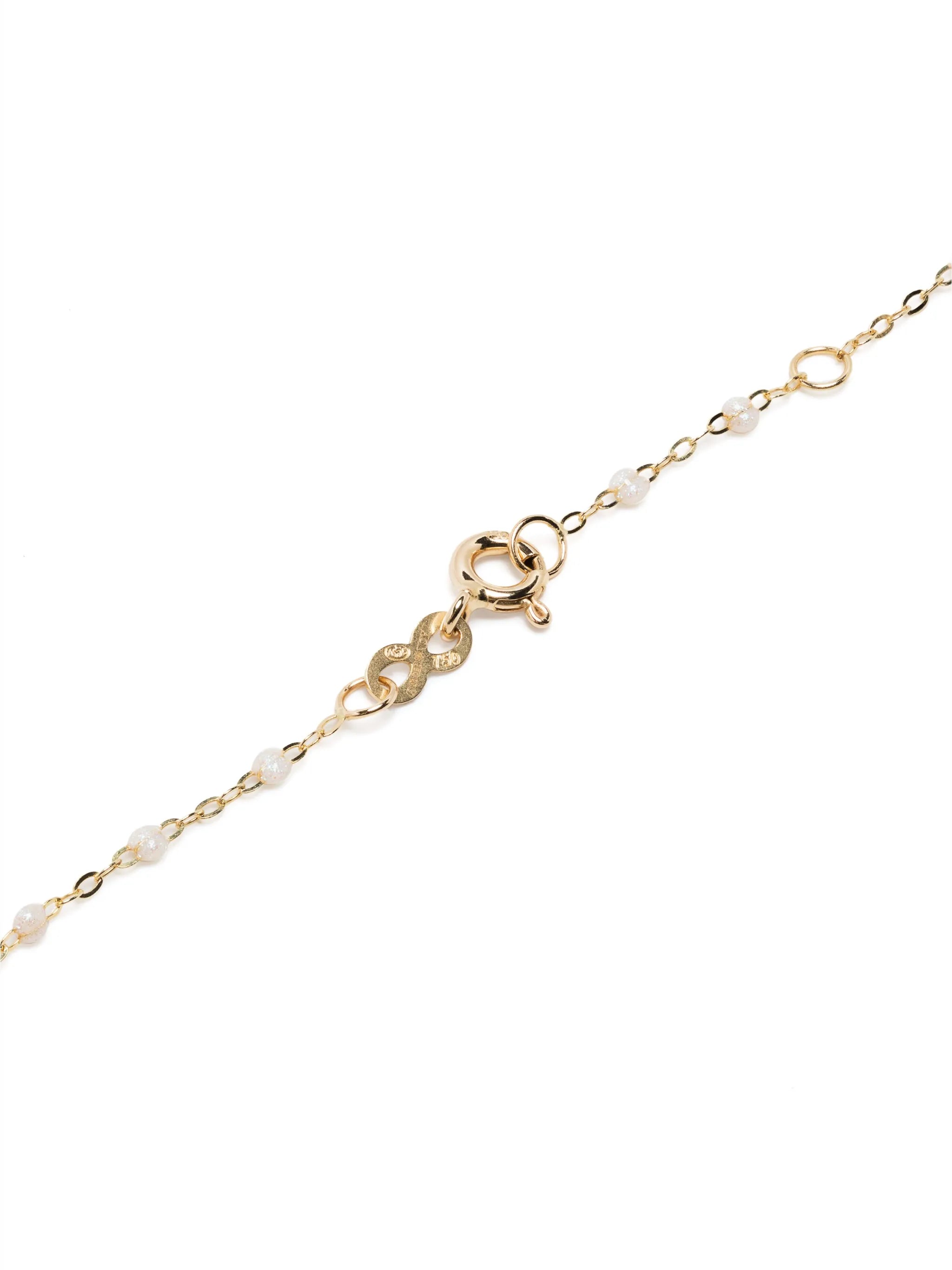 18kt yellow gold opal necklace