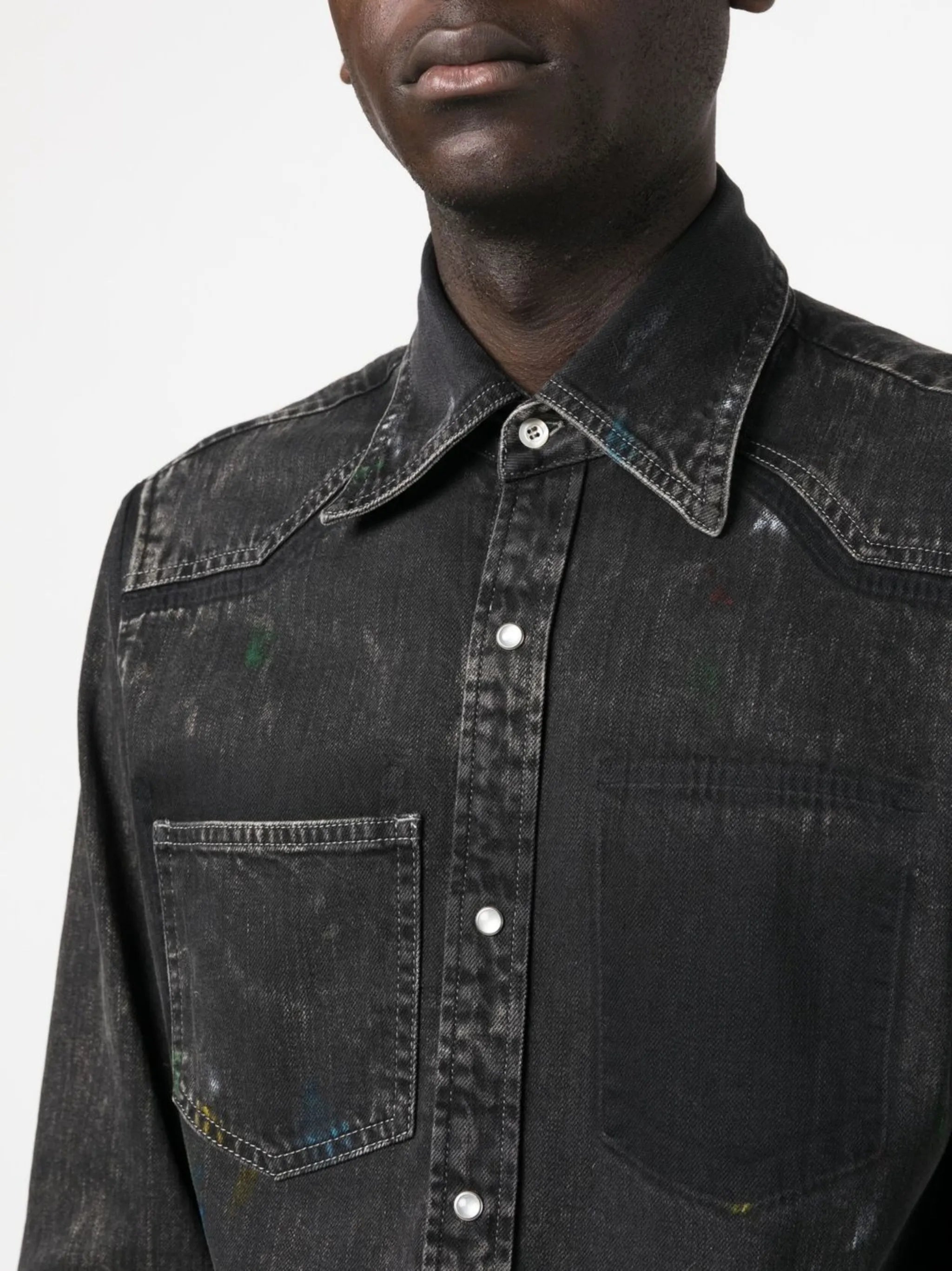 front press-stud fastening jacket