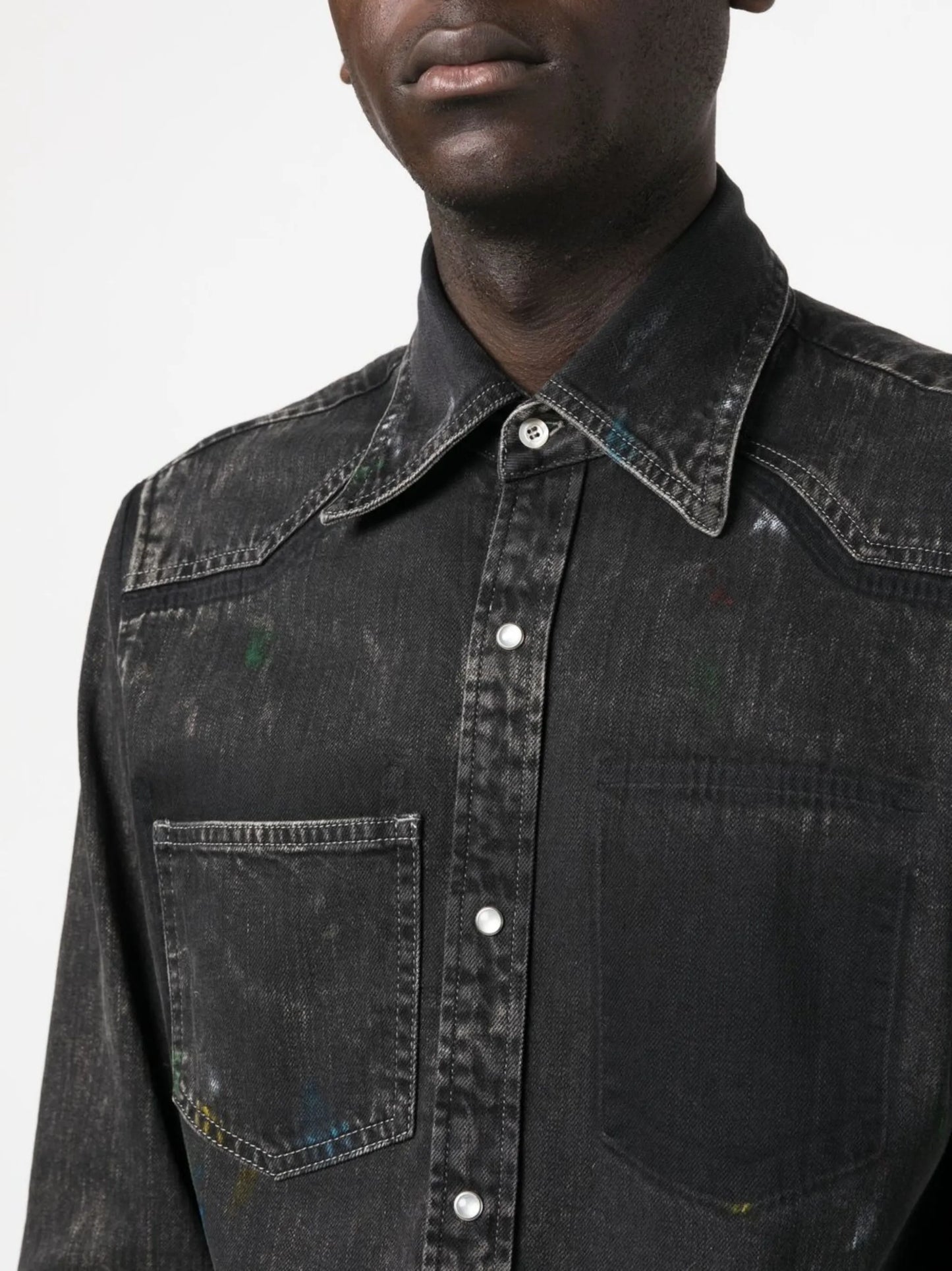 front press-stud fastening jacket
