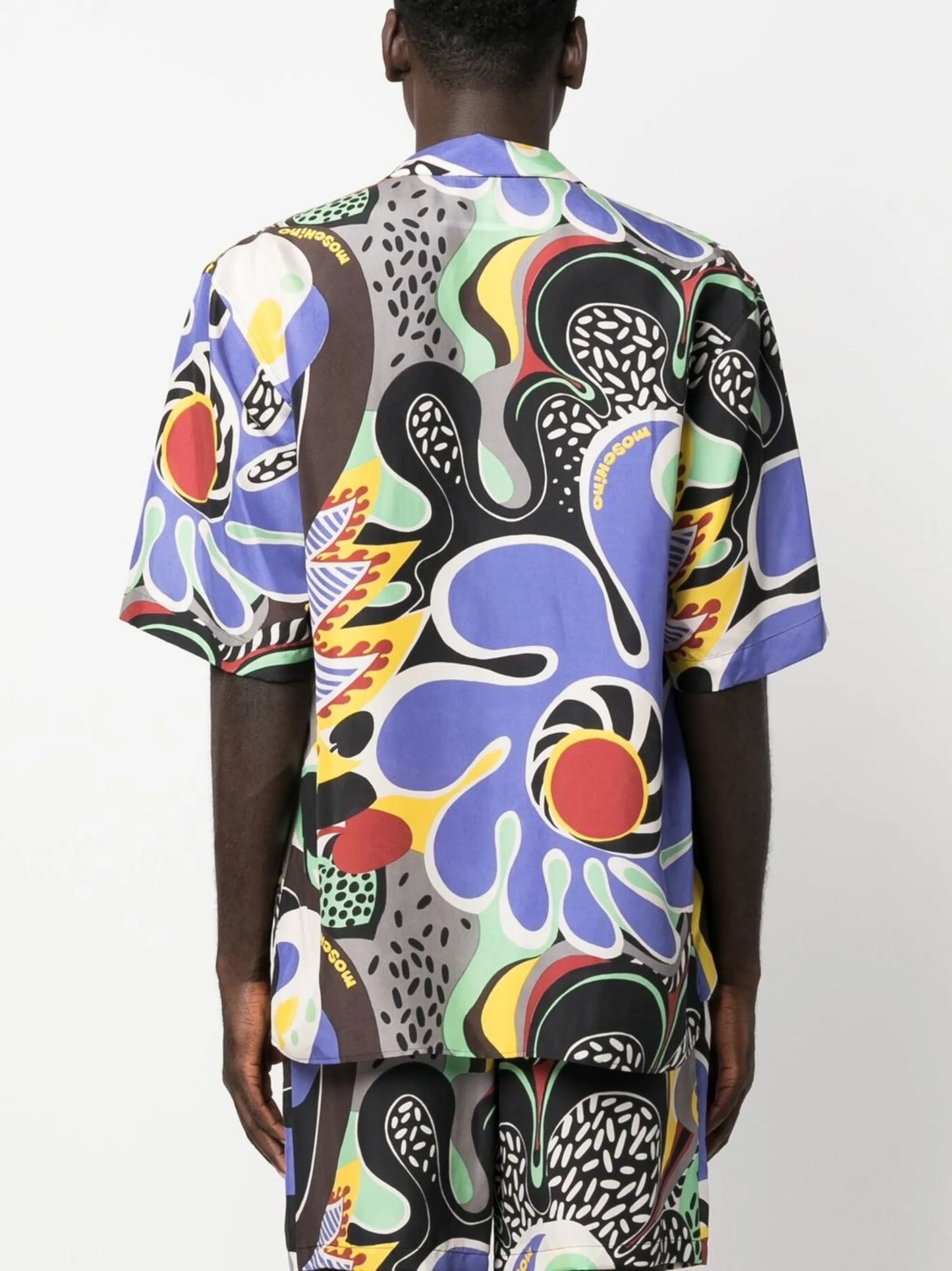 graphic-print Cuban shirt