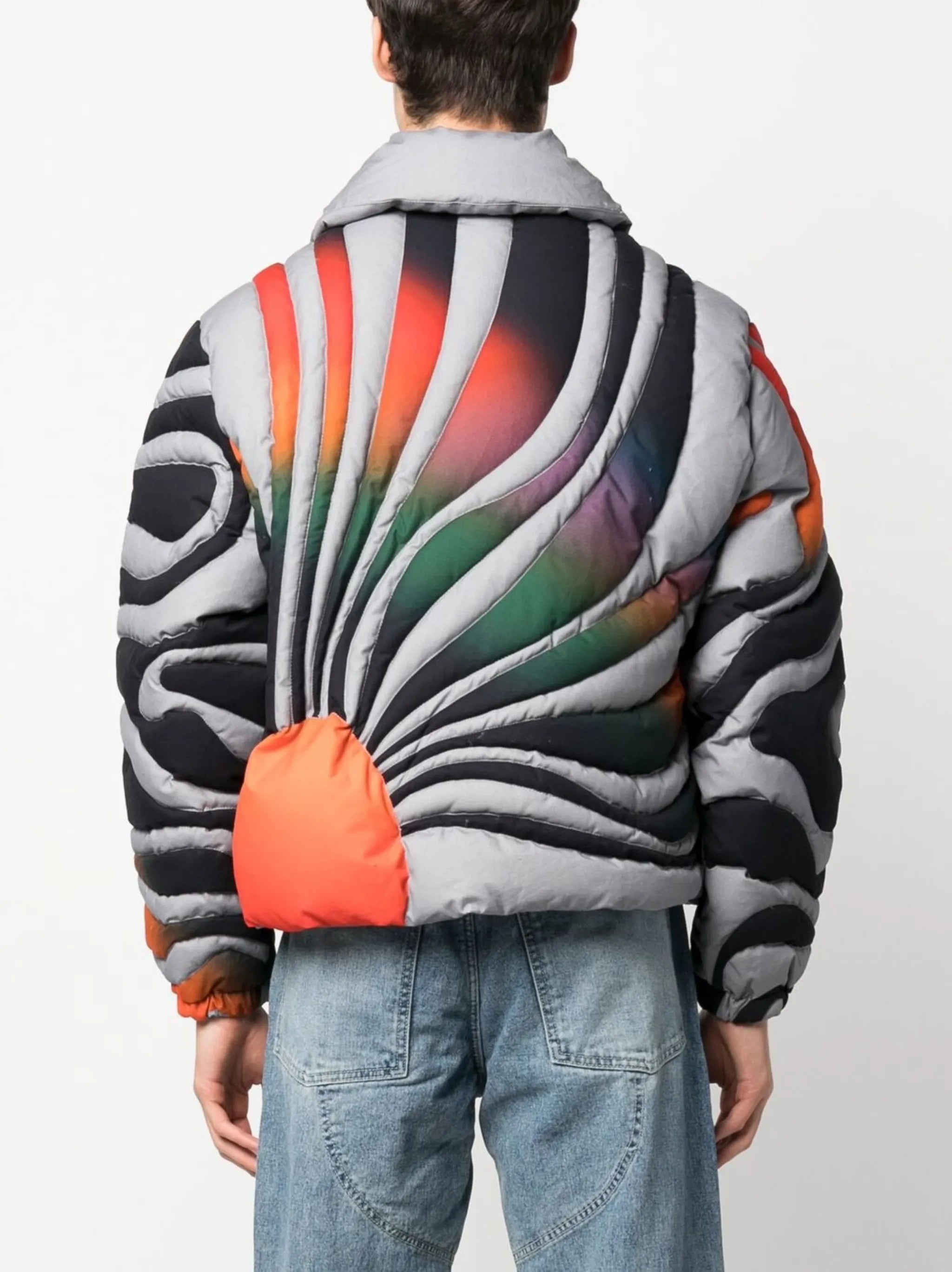 Sunset quilted zip-up jacket