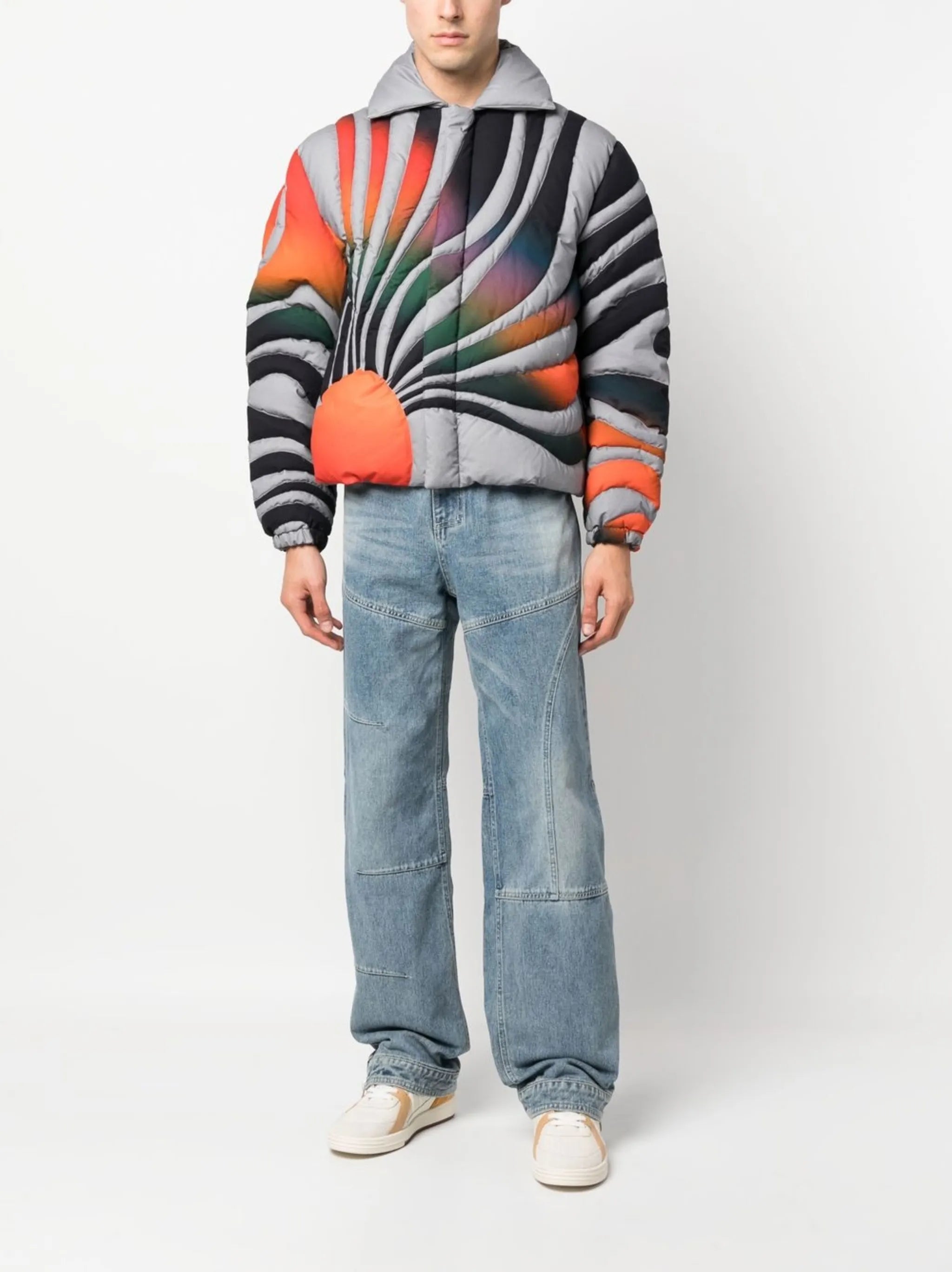 Sunset quilted zip-up jacket