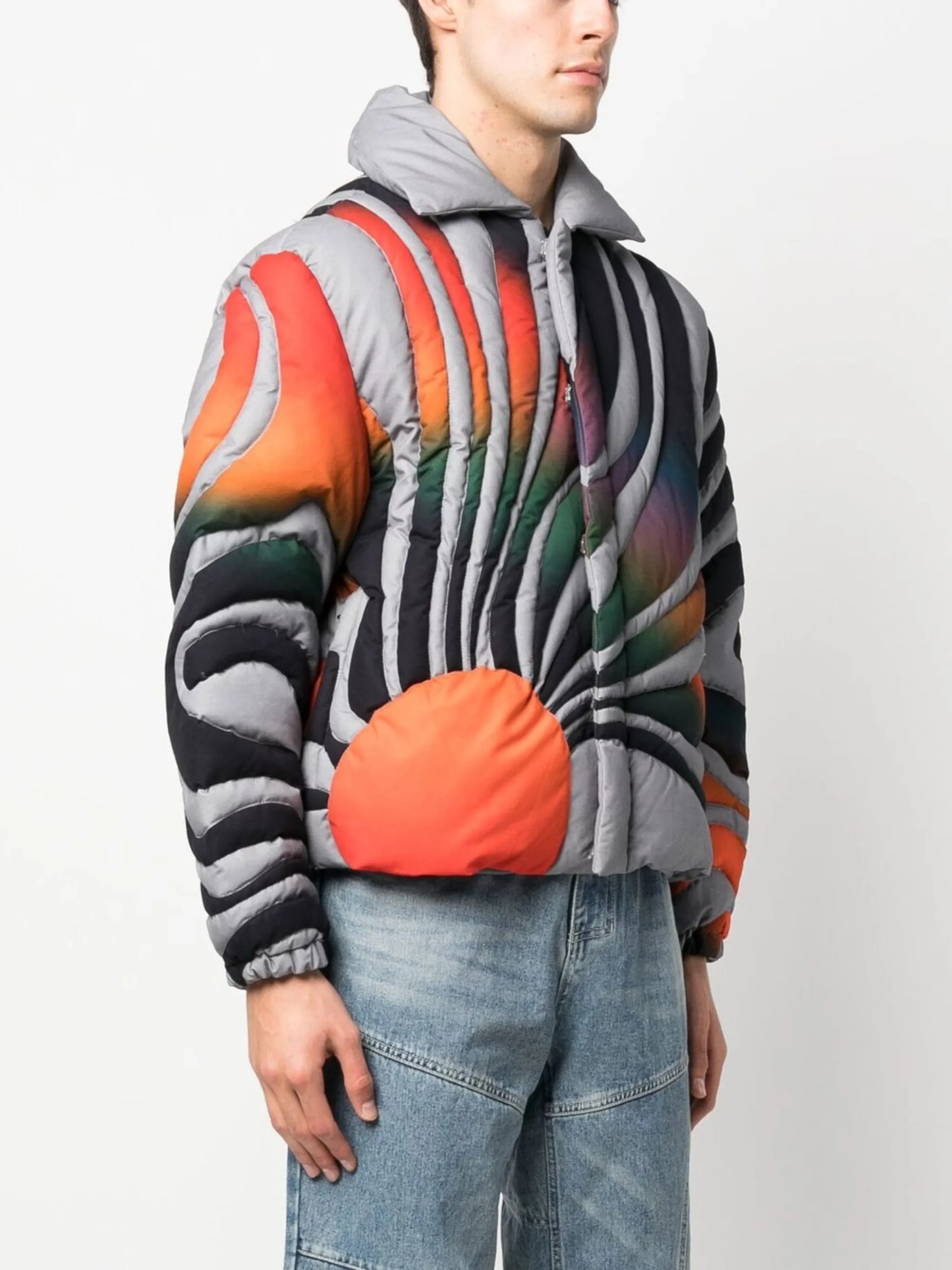 Sunset quilted zip-up jacket