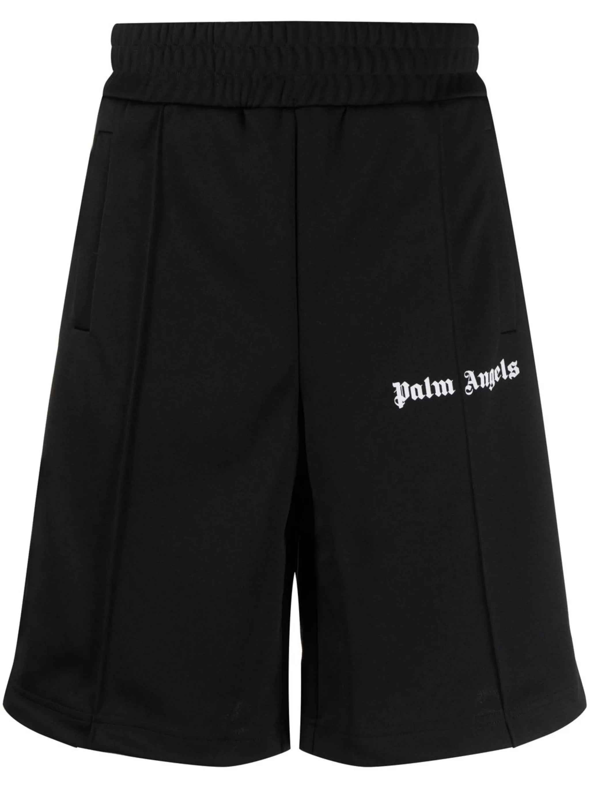 logo-print track shorts