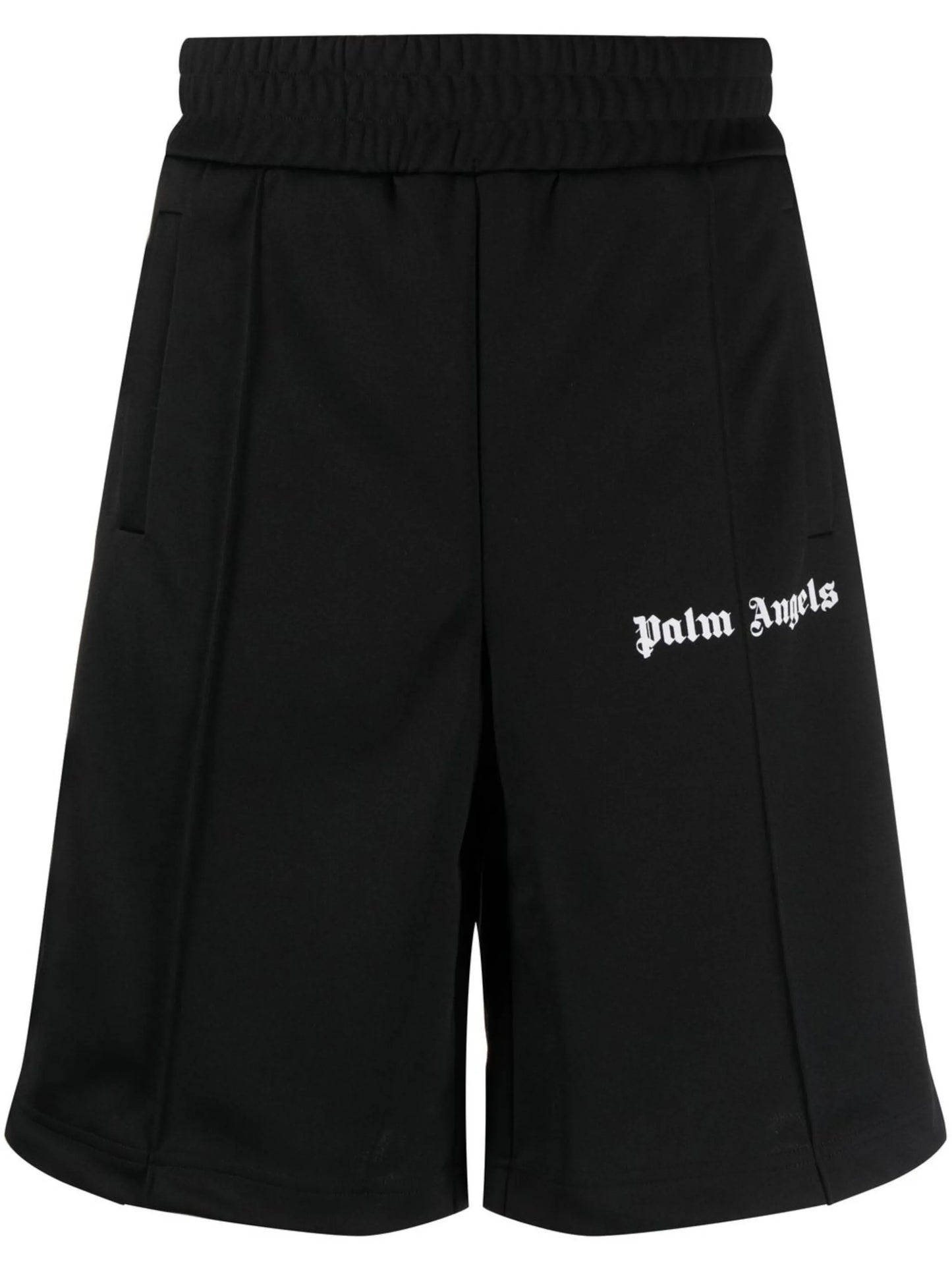 logo-print track shorts