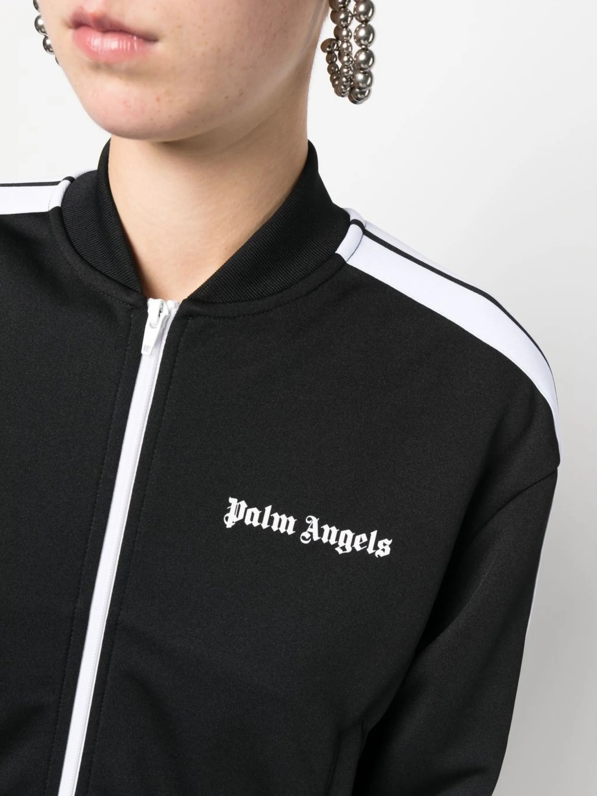 logo-print track jacket