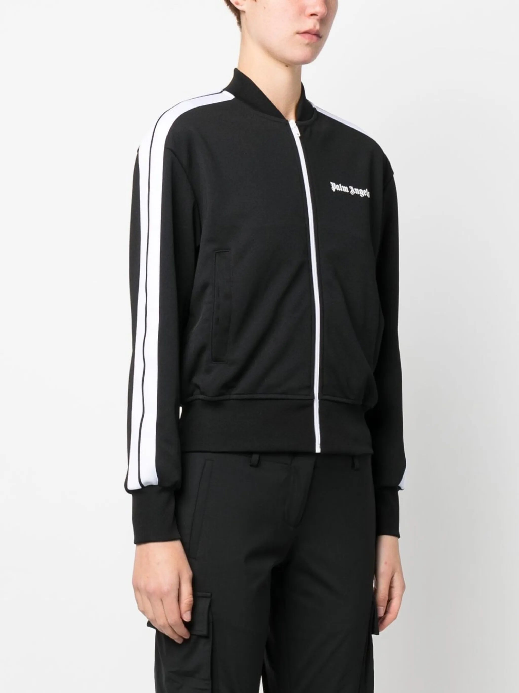 logo-print track jacket